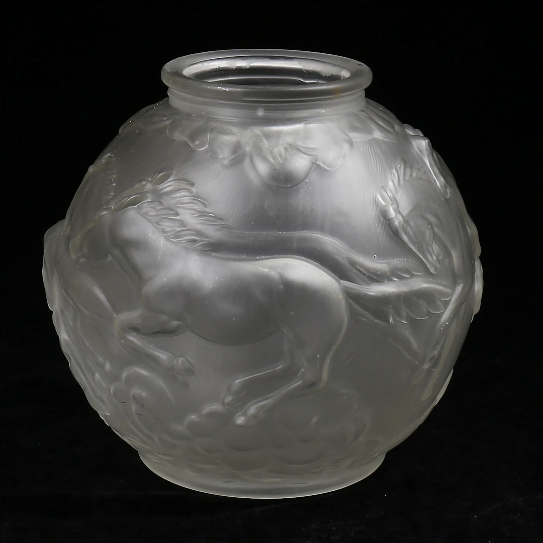 KLOTVAS, glas, "Blomkula", Glimma glasbruk, 1900-talets andra hälft.