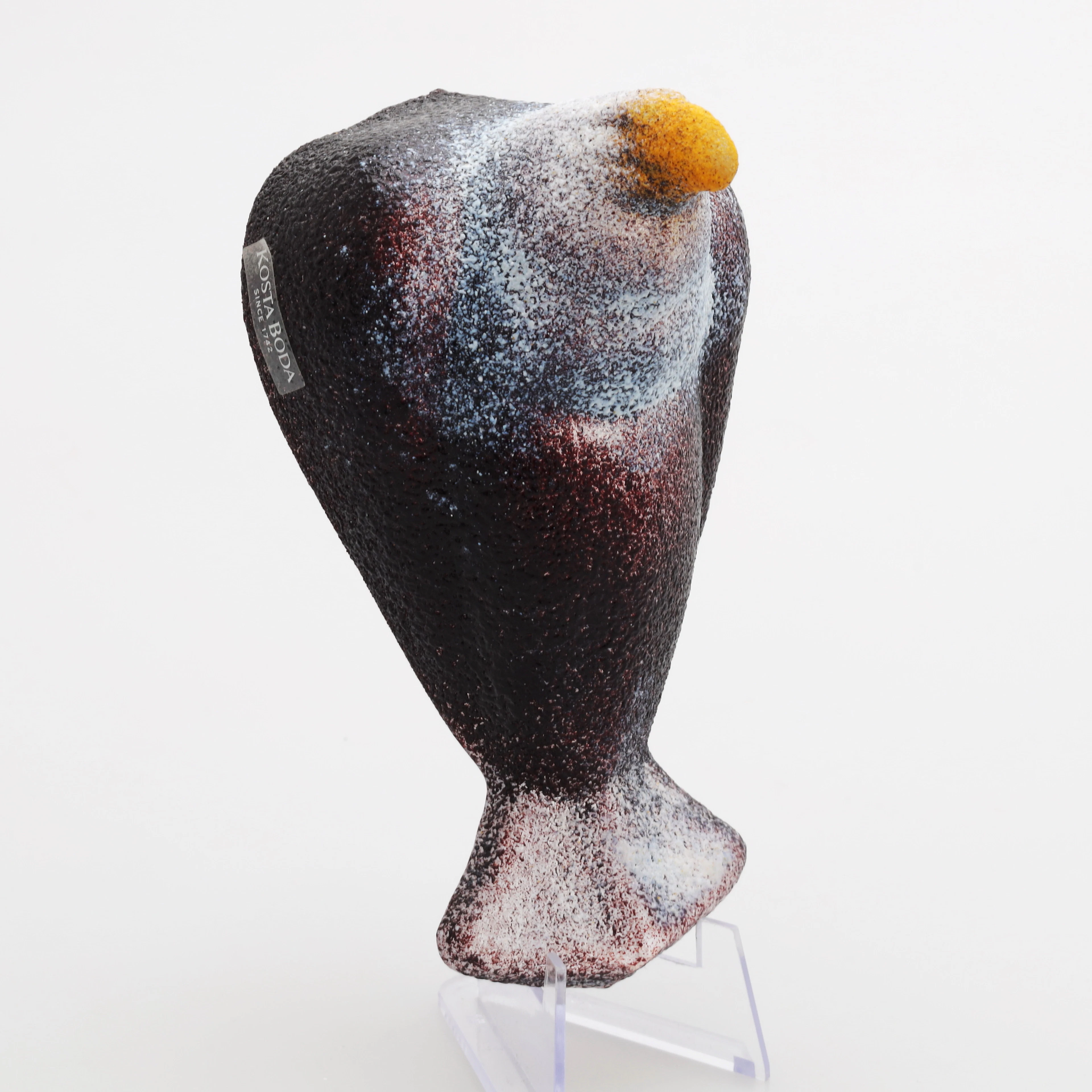 KJELL ENGMAN. Skulptur, glas, fågel, vägghängd, Kosta Boda, signerad.