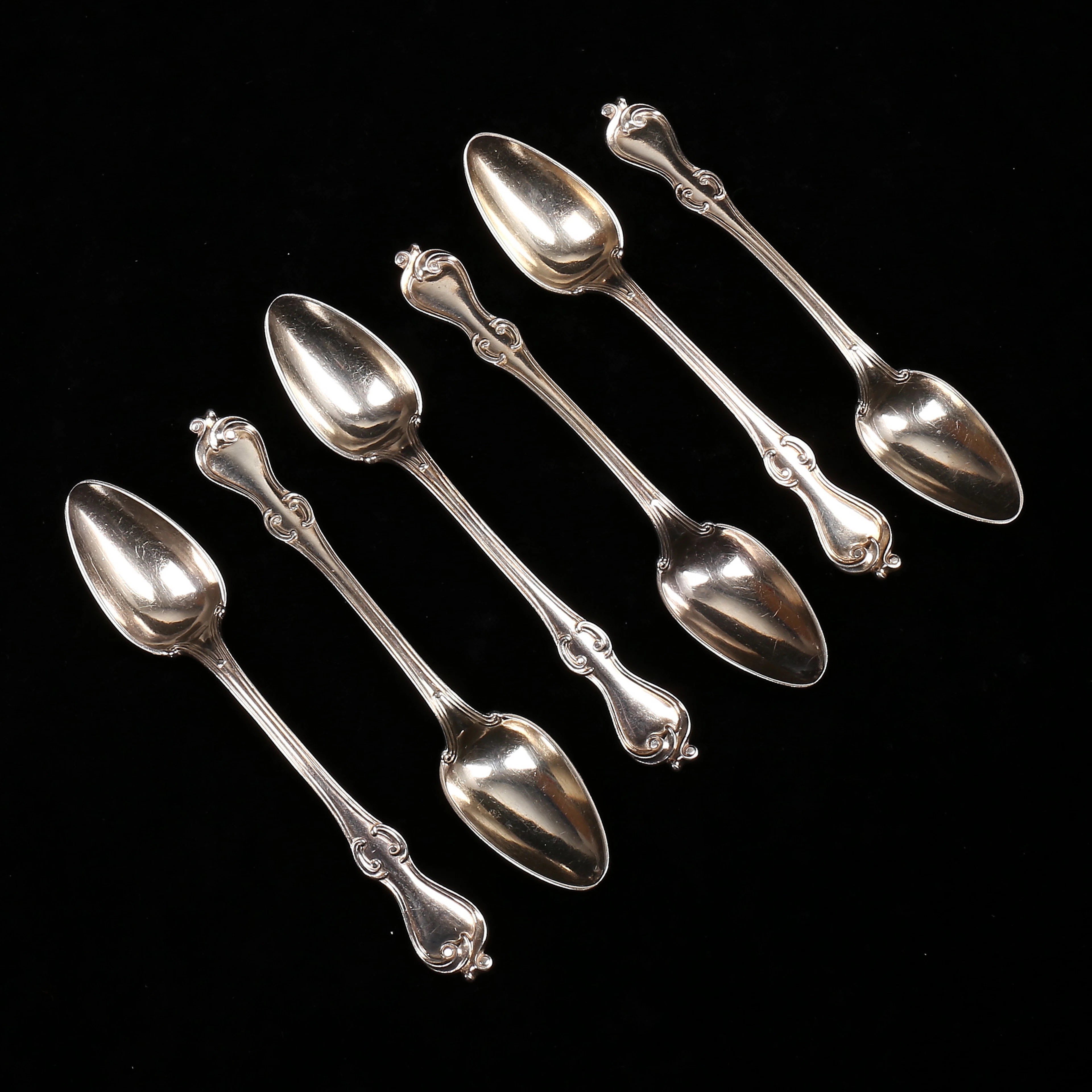 SKEDAR, 6 st, silver, "Adlerstråhle", Carl Tengstedt, Göteborg 1855