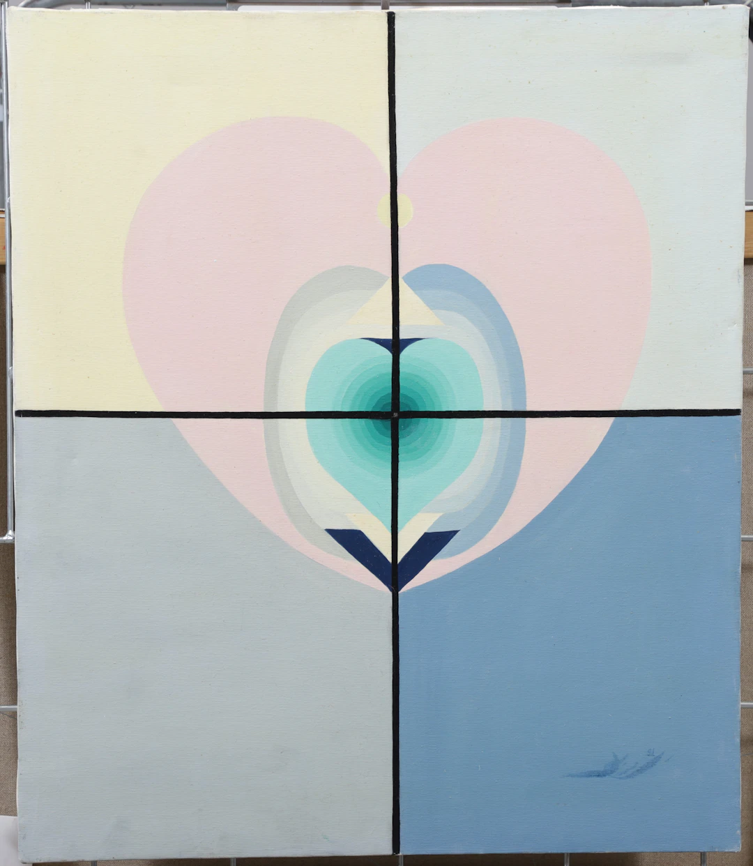CHRISTIN OHLIN (1946-2025). "Dualitetens sviter", olja på duk, signerad