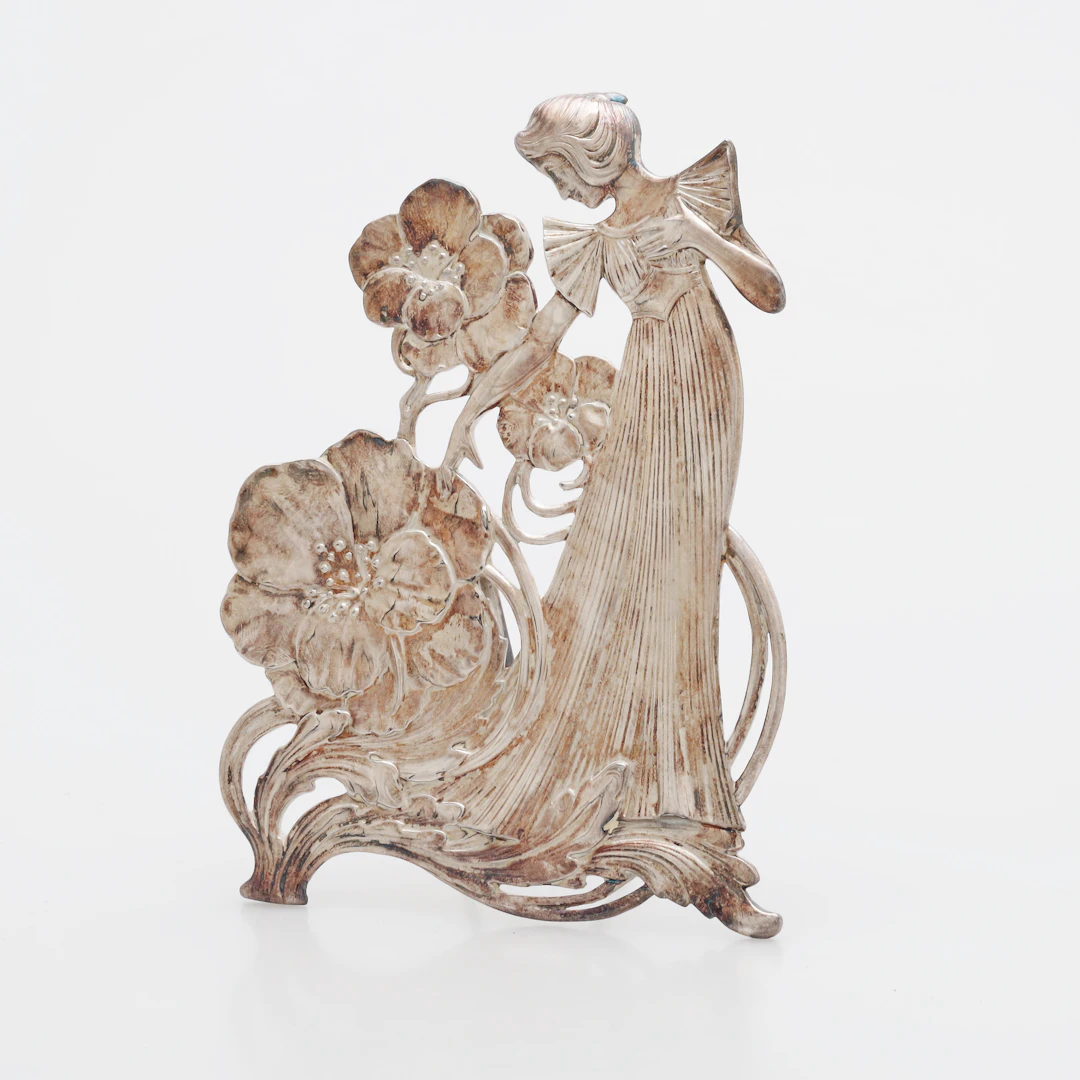 BORDSDEKORATION, nysilver, WMF, jugend, sekelskiftet 1900.