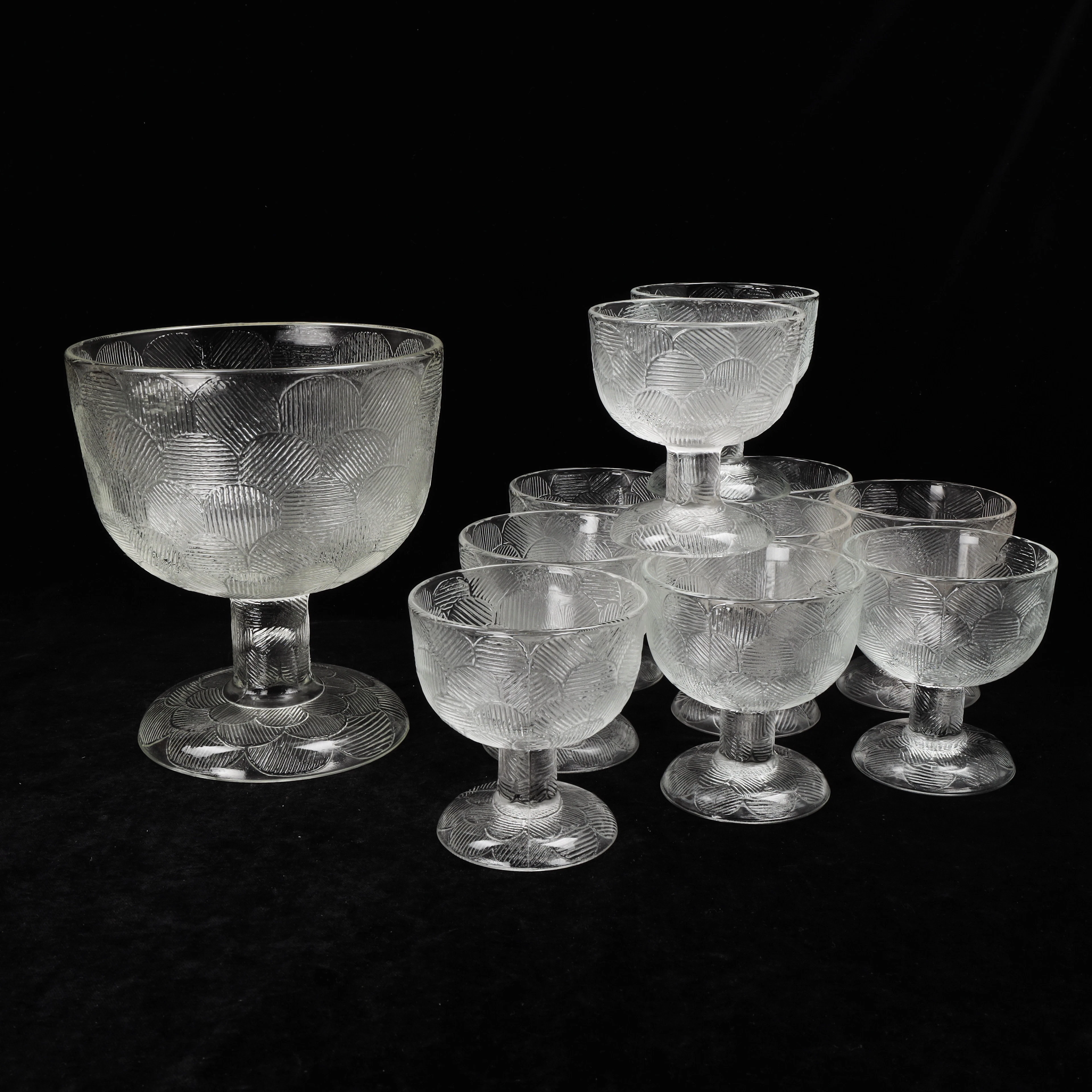 HEIKKI ORVOLA. DESSERSKÅLAR, 11 st, glas, "Miranda", Iittala, Finland