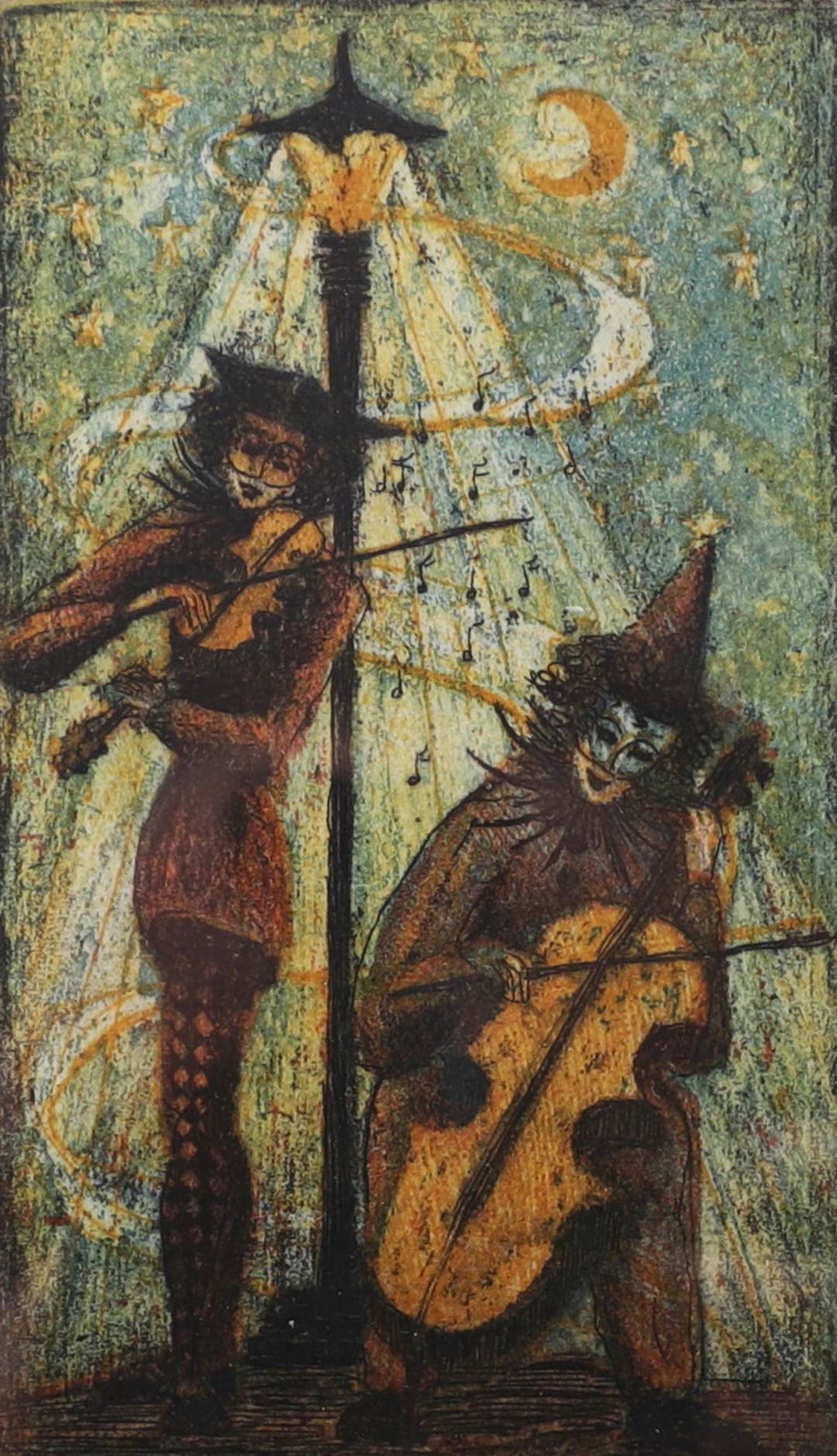 IRENE JARZ. "Duo". Färgetsning, signerad och numrerad 11/175.