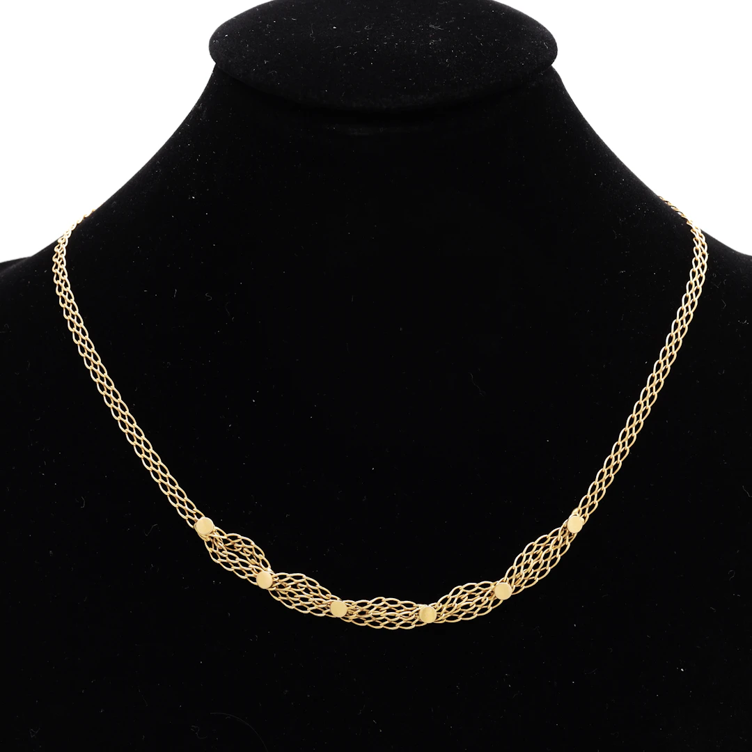 HALSBAND, guld 18k, vikt 8,19 gram.
