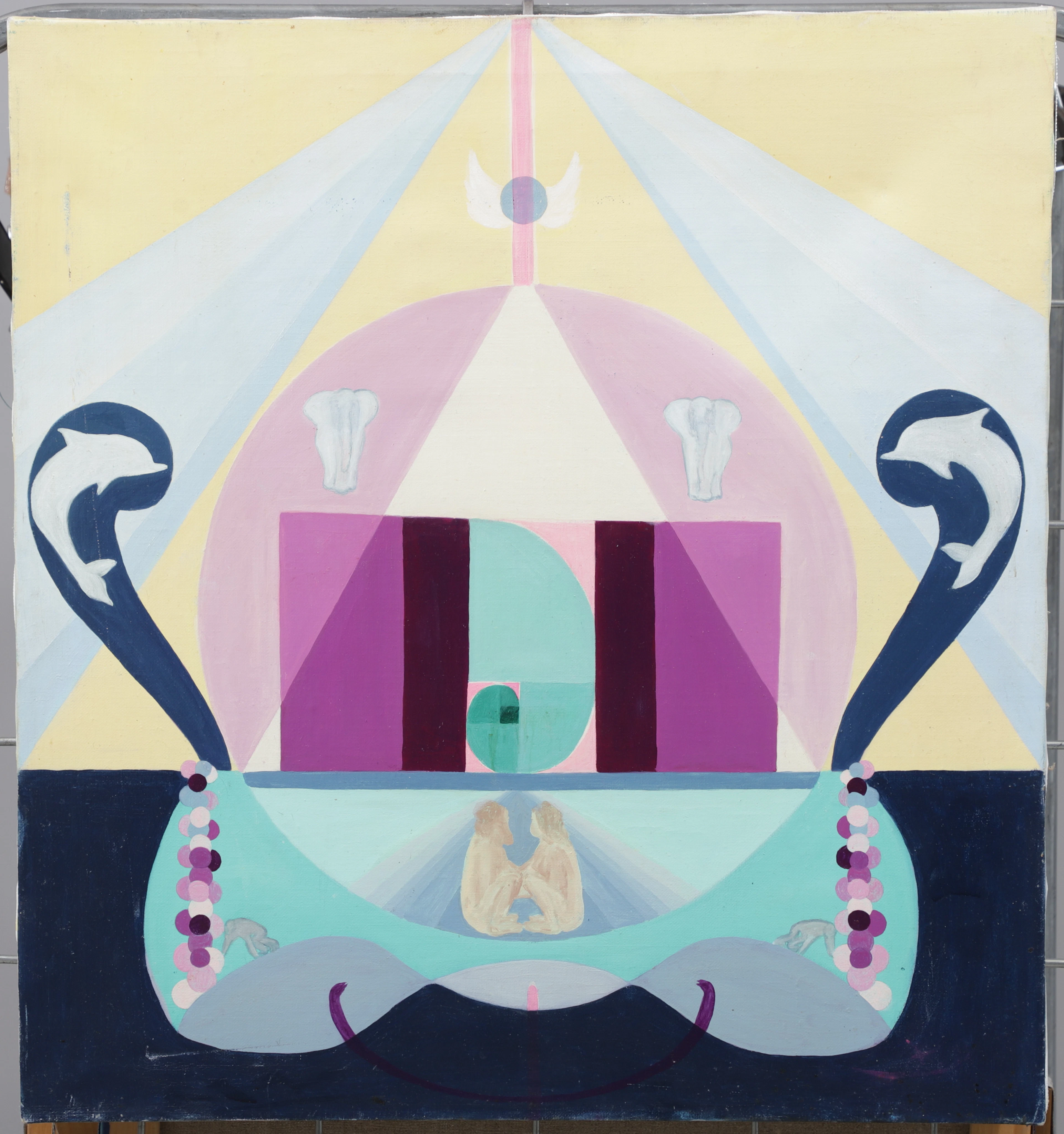 CHRISTIN OHLIN (1946-2025). "Dualsvitens II:a", olja på duk, signerad