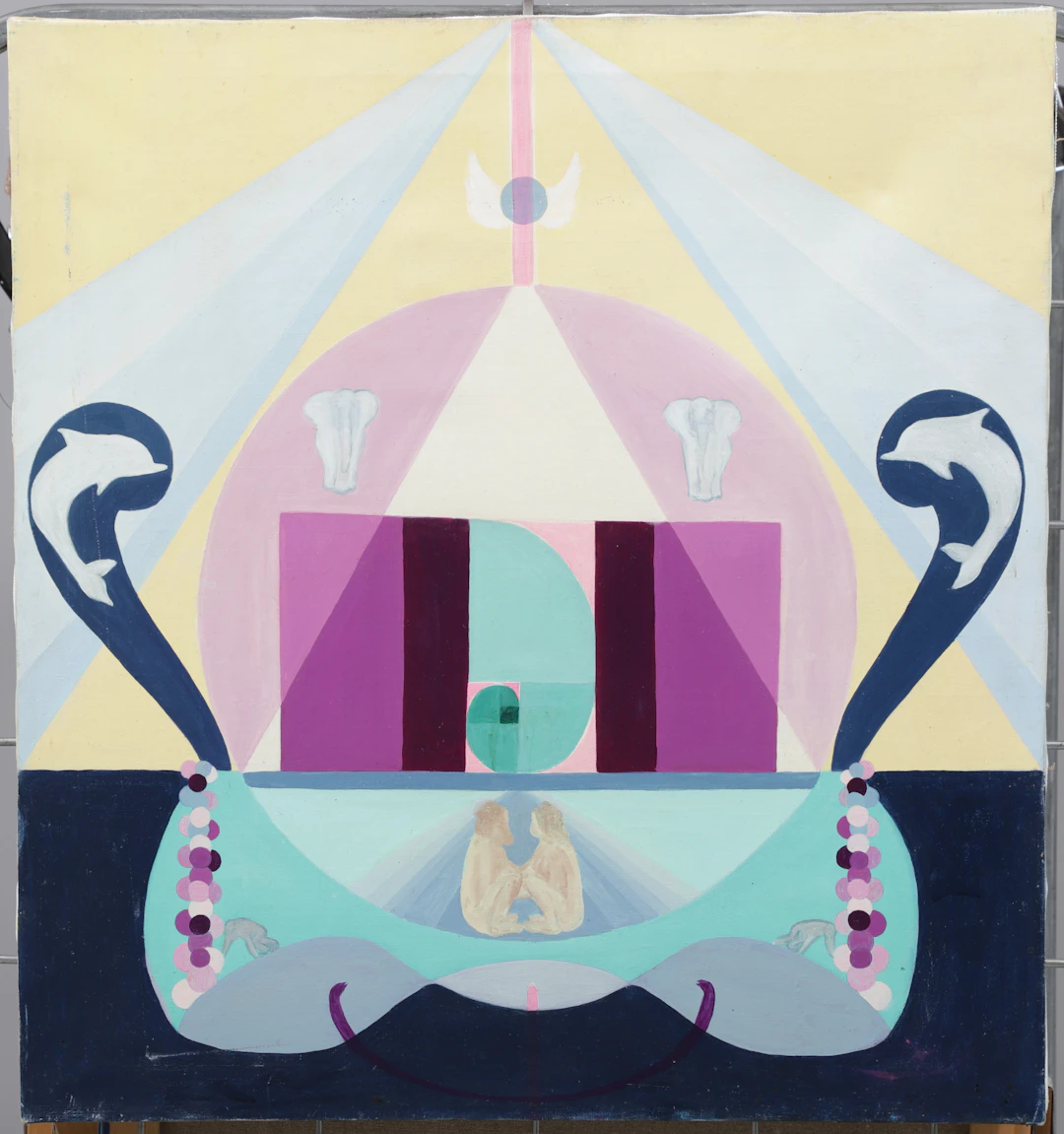 CHRISTIN OHLIN (1946-2025). "Dualsvitens II:a", olja på duk, signerad
