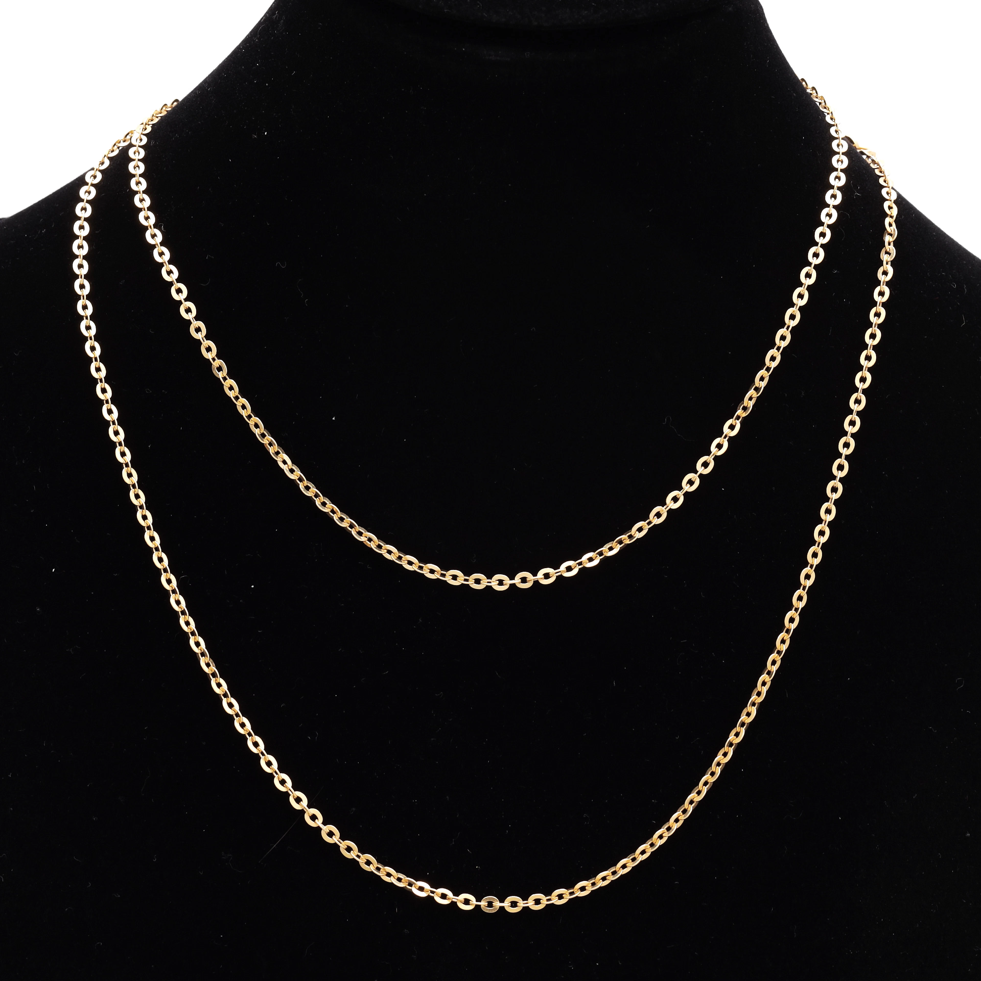 HALSBAND/KLOCKKEDJA, guld 18k, vikt 9,19 gram.