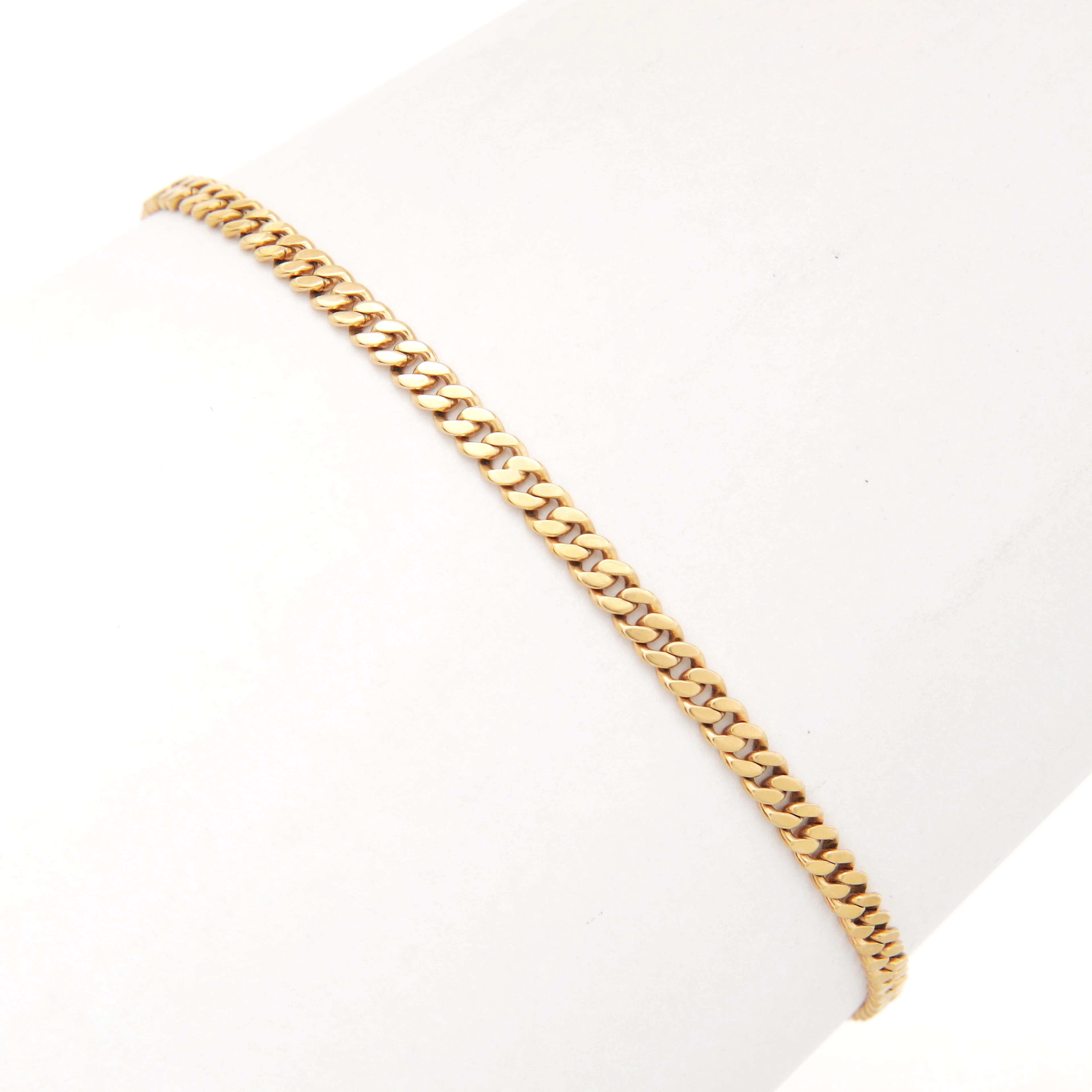 ARMBAND, guld 18k, pansarlänk, vikt 5,25 gram.