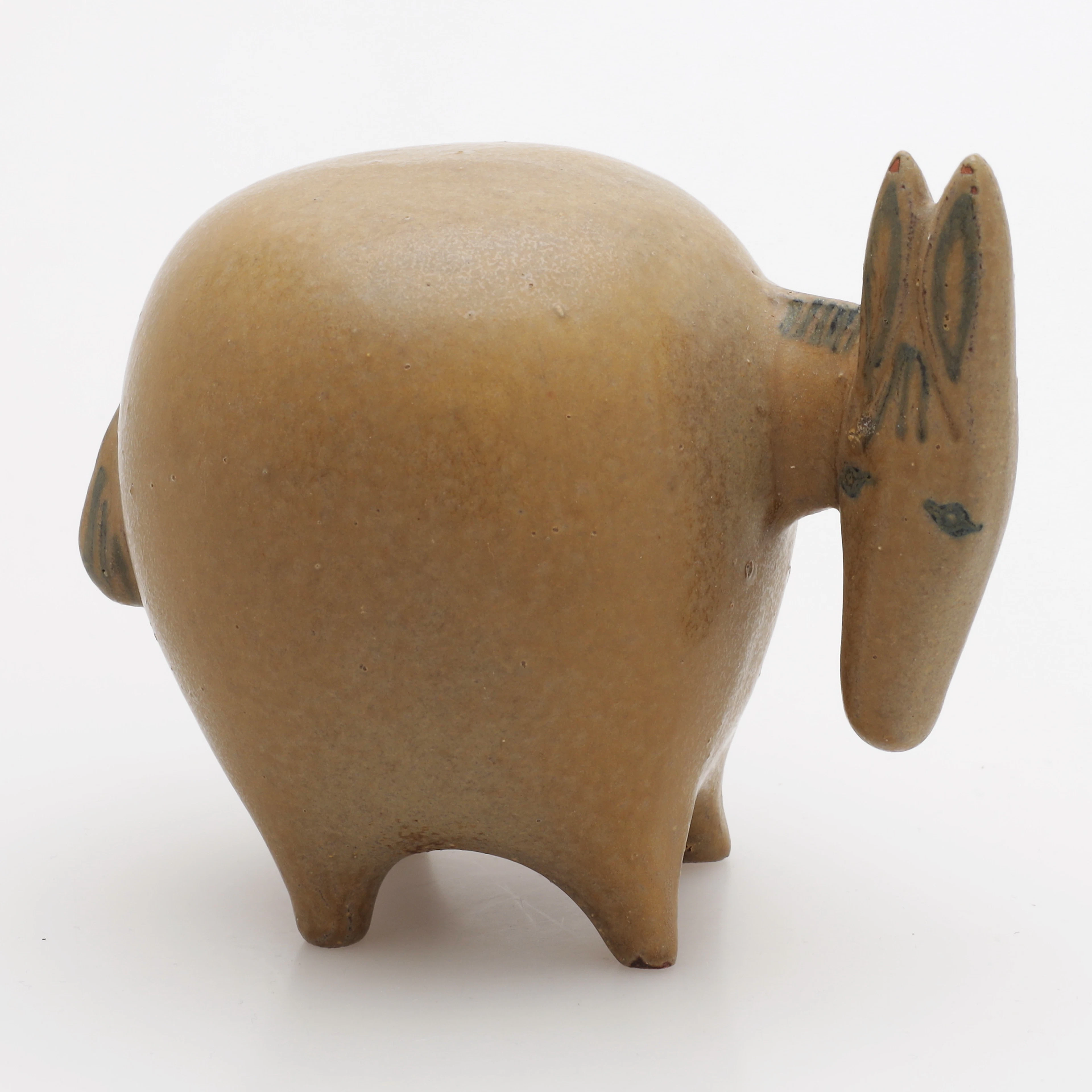 LISA LARSON. "Åsna", ur serien "Stora Zoo", keramik, Gustavsberg.