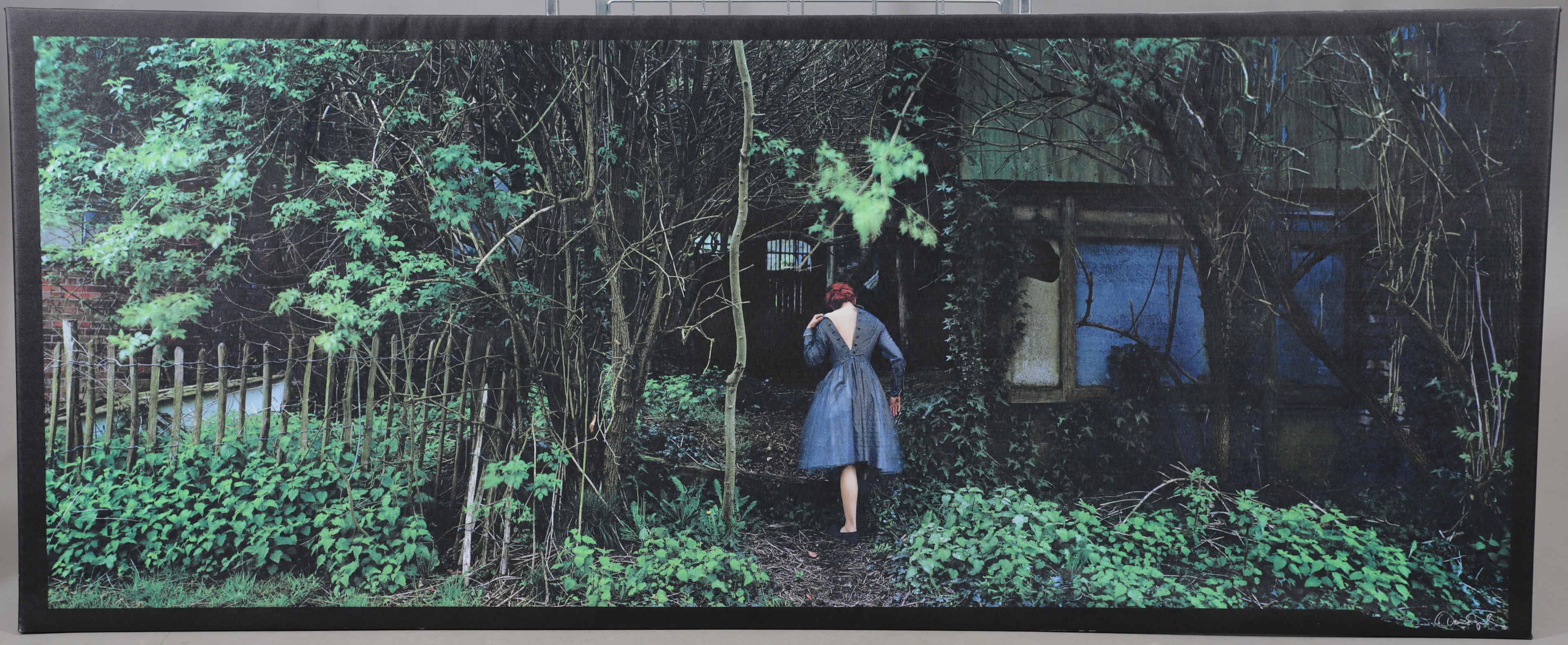 DENISE GRÜNSTEIN. "Figure in landscape", screentryck på duk, IKEA