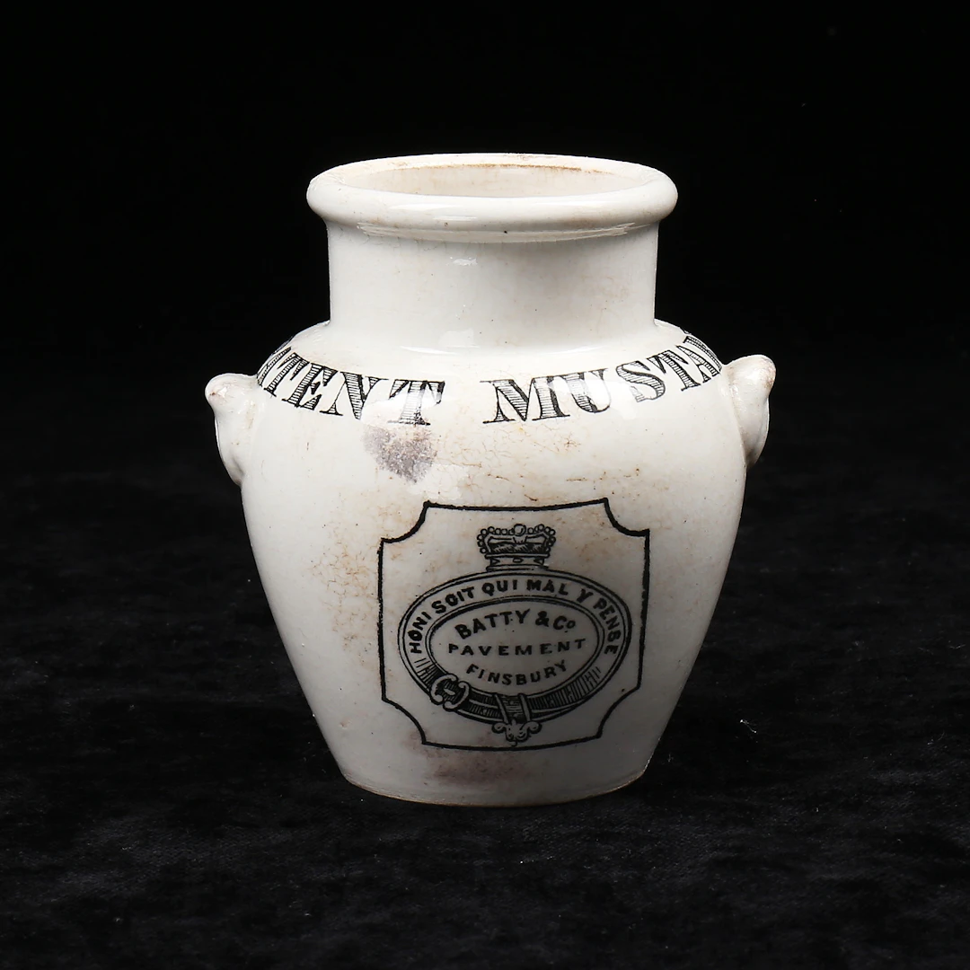 SENAPSKRUS, Batty & Co Mustard, England, 1800-tal.