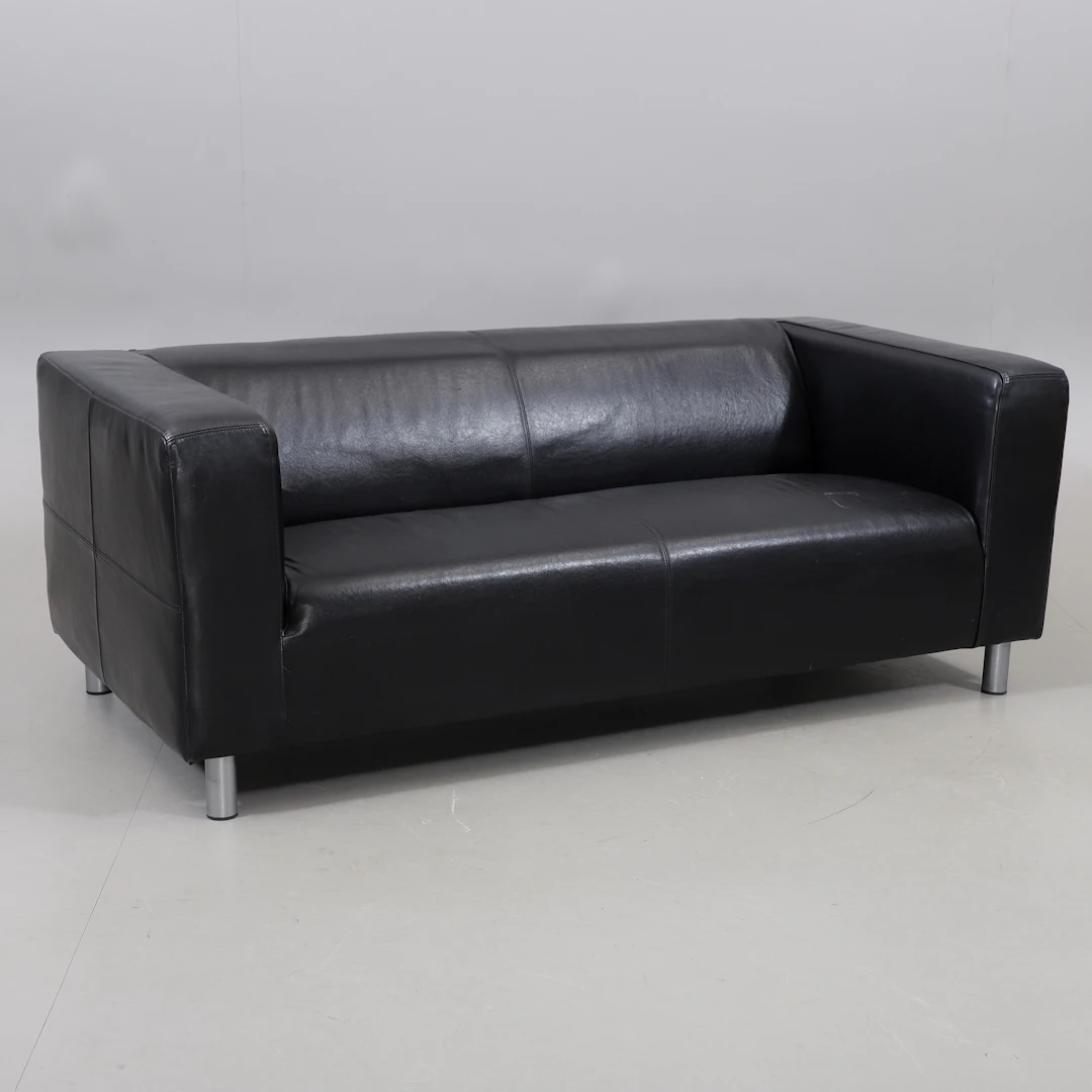 SOFFA, skinn, "Kippan", Ikea, 2000-tal.