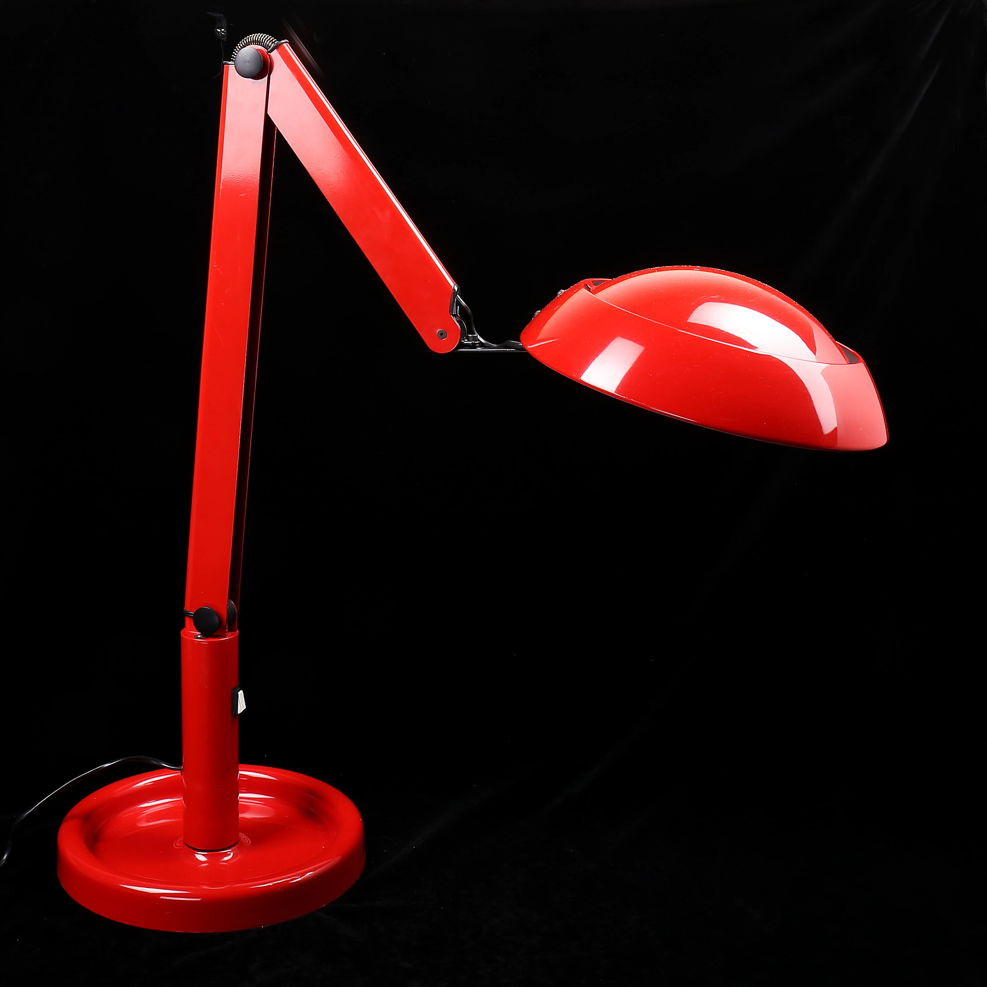 BORDSLAMPA, plast, 1970-tal.