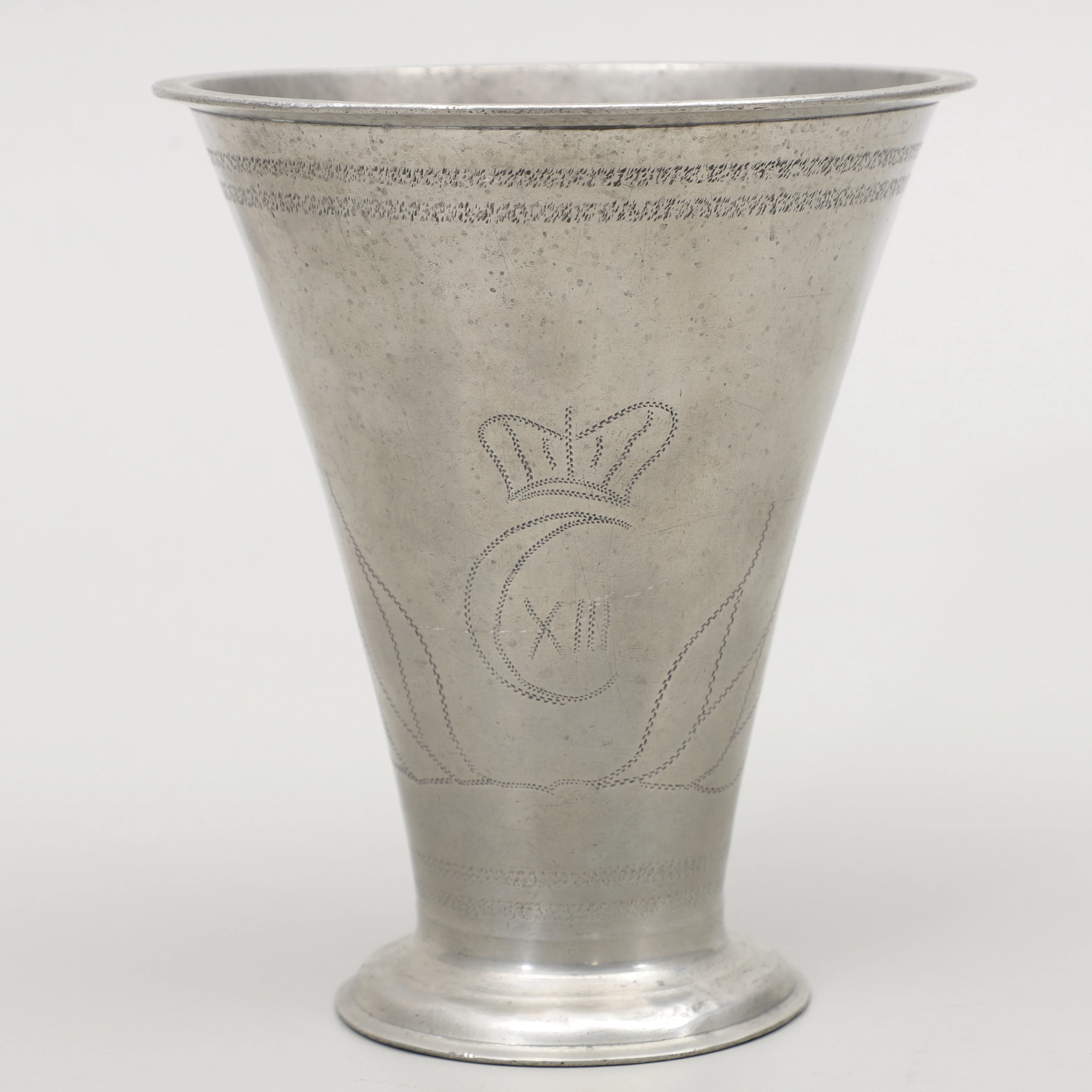 POKAL, tenn, Martin Gustav Moberg, Jönköping, 1810.