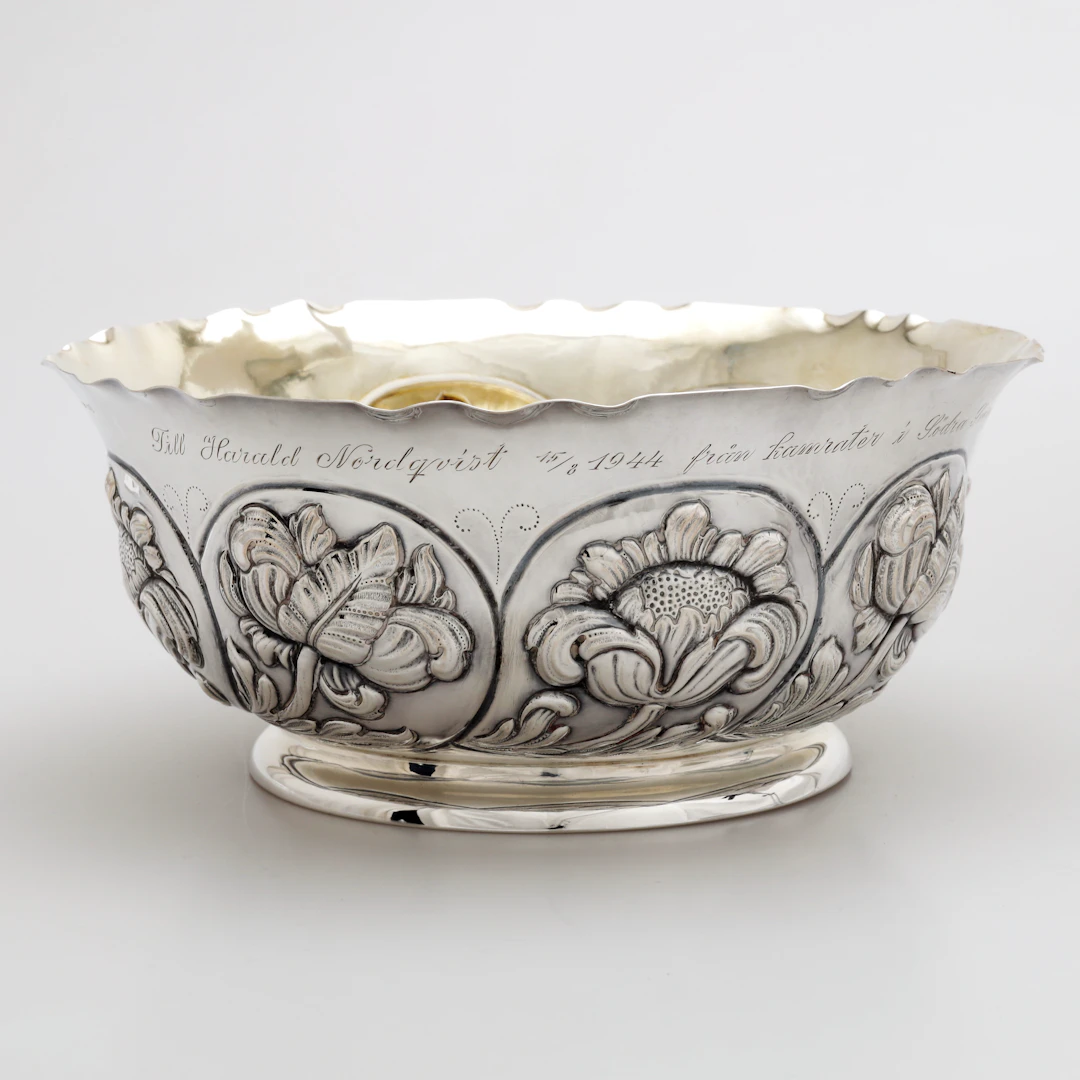 SKÅL, silver, Vasamärket, GAB, Stockholm 1944, vikt 387 gram.