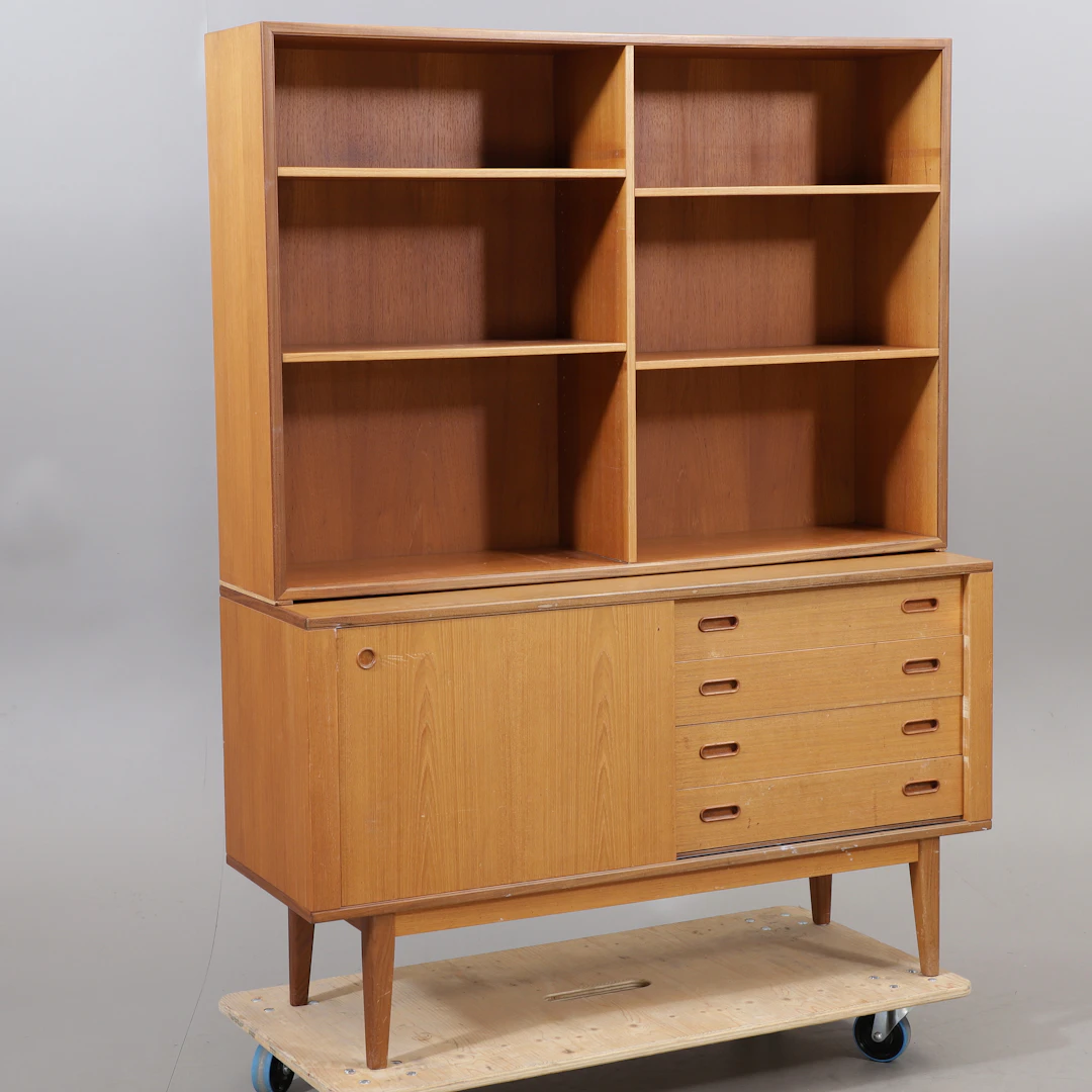 BOKHYLLA, teak, 1950/60-tal.
