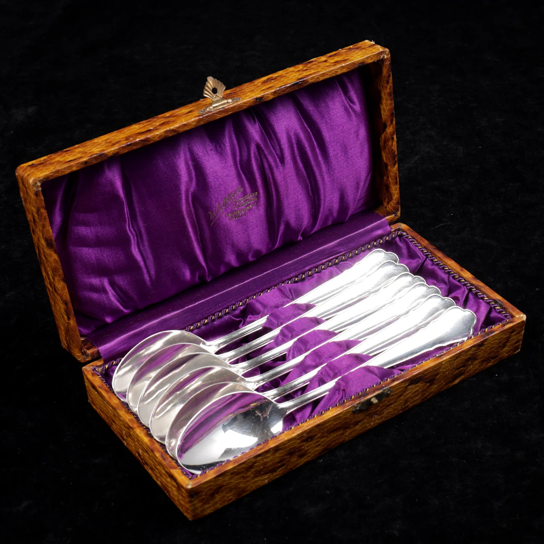 SKEDAR, 6 st, silver, "Chippendale", vikt 234 gram.