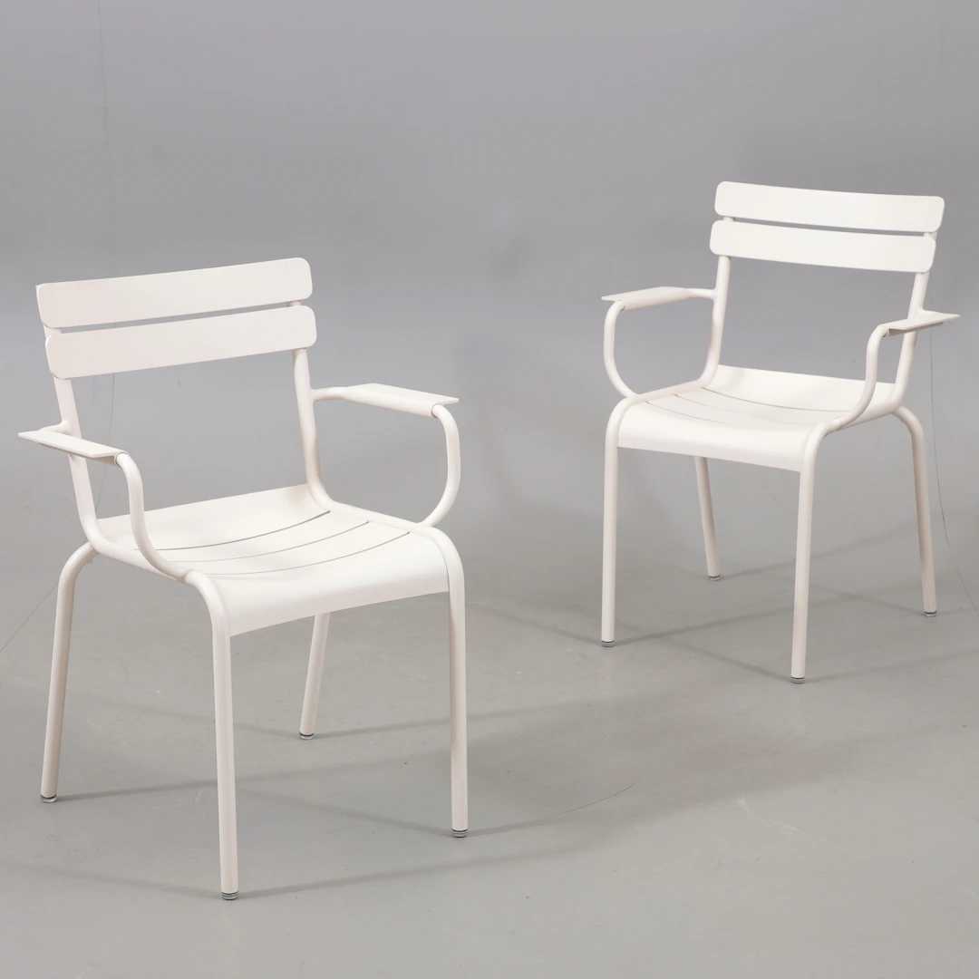 FRÉDÉRIC SOFIA. Stolar, 2 st, "Luxembourg Armchair", för Fermob, Italien.