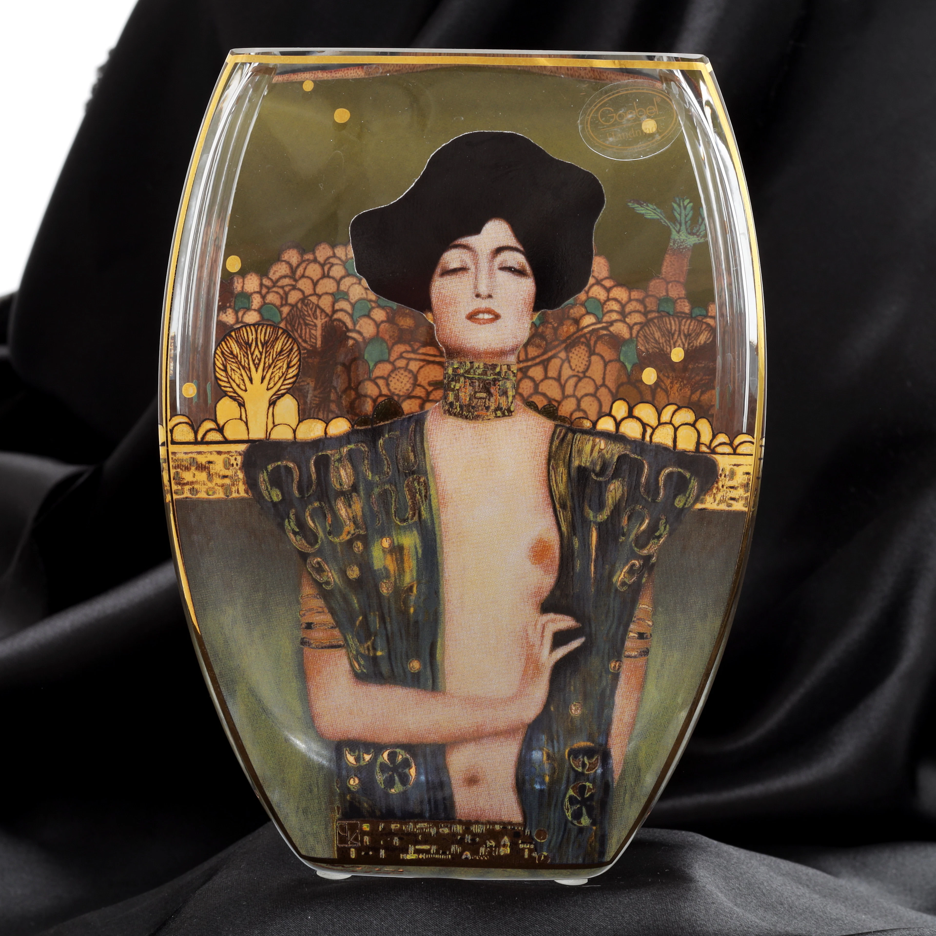 GLASVAS MED DEKOR, "Judit I, Gustav Klimt", Goebel, 1900-talets andra hälft.