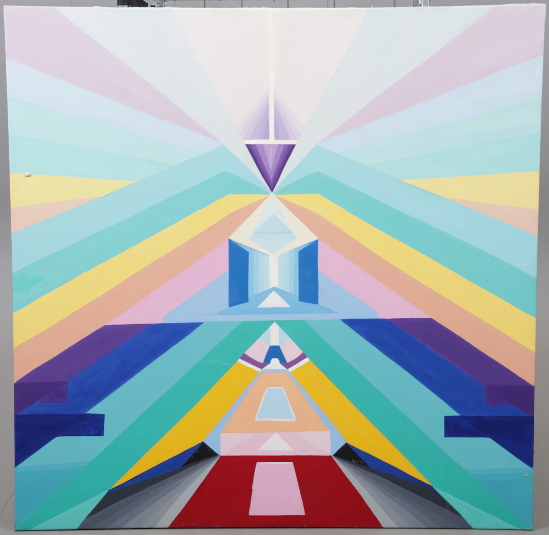 CHRISTIN OHLIN (1946-2025). Abstrakt komposition, olja på duk.