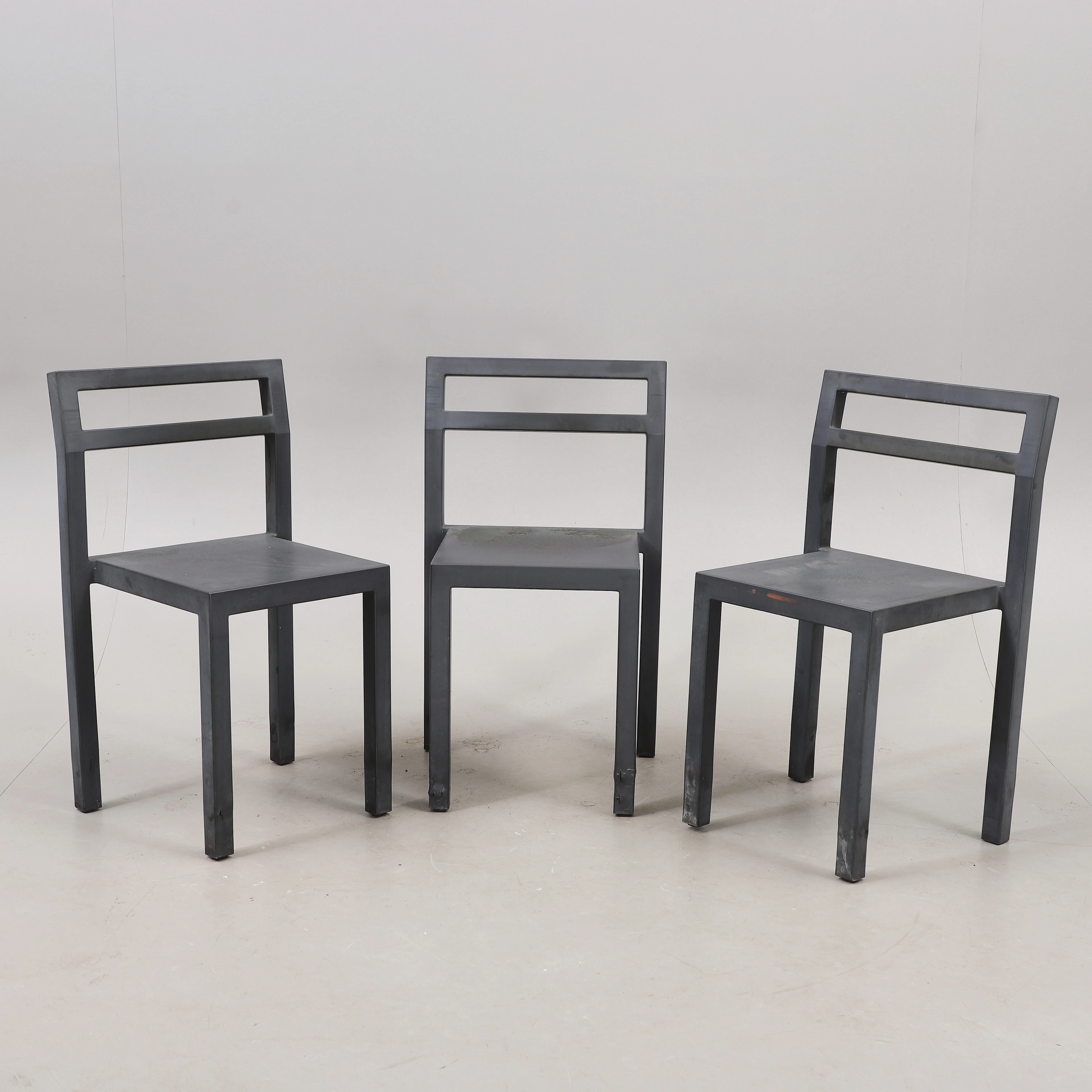 BORIS BERLIN & POUL CHRISTIANSEN. Stolar, 3 st, "Non", Komplot design