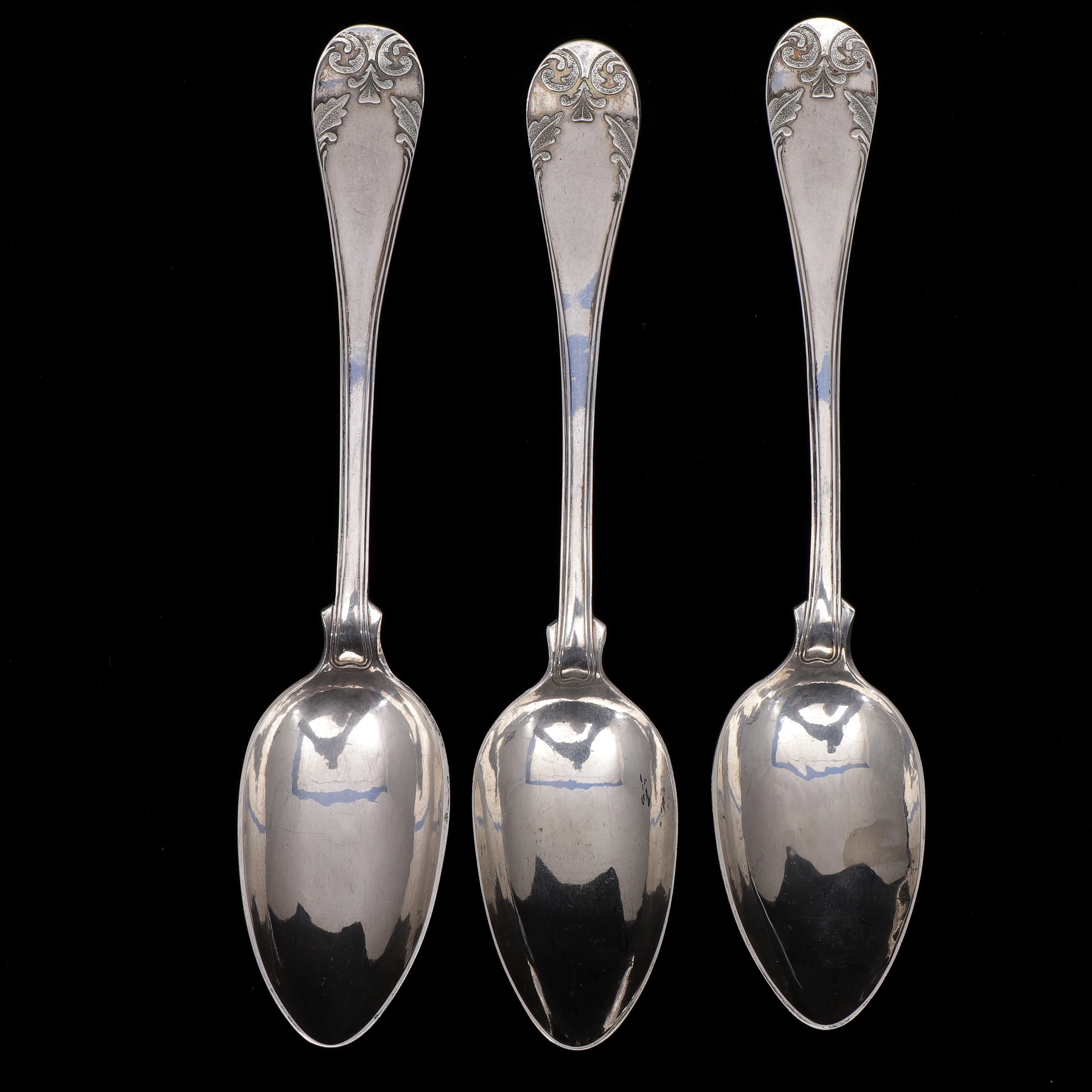 JOHAN GUSTAF HENTZELL. Matskedar, 3 st, silver, Kalmar, 1899-1902