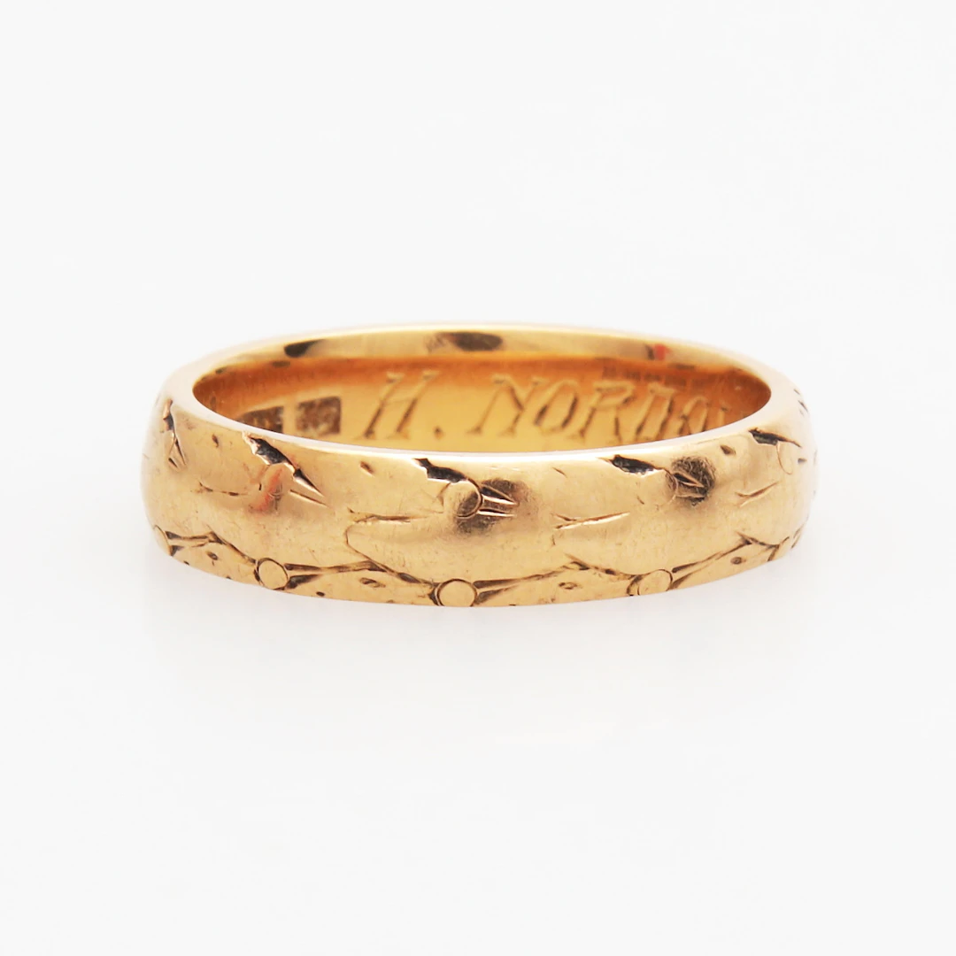 RING, guld 18k, filosofie doktorsring, Nilsson A J P Hasselgrens Eftr