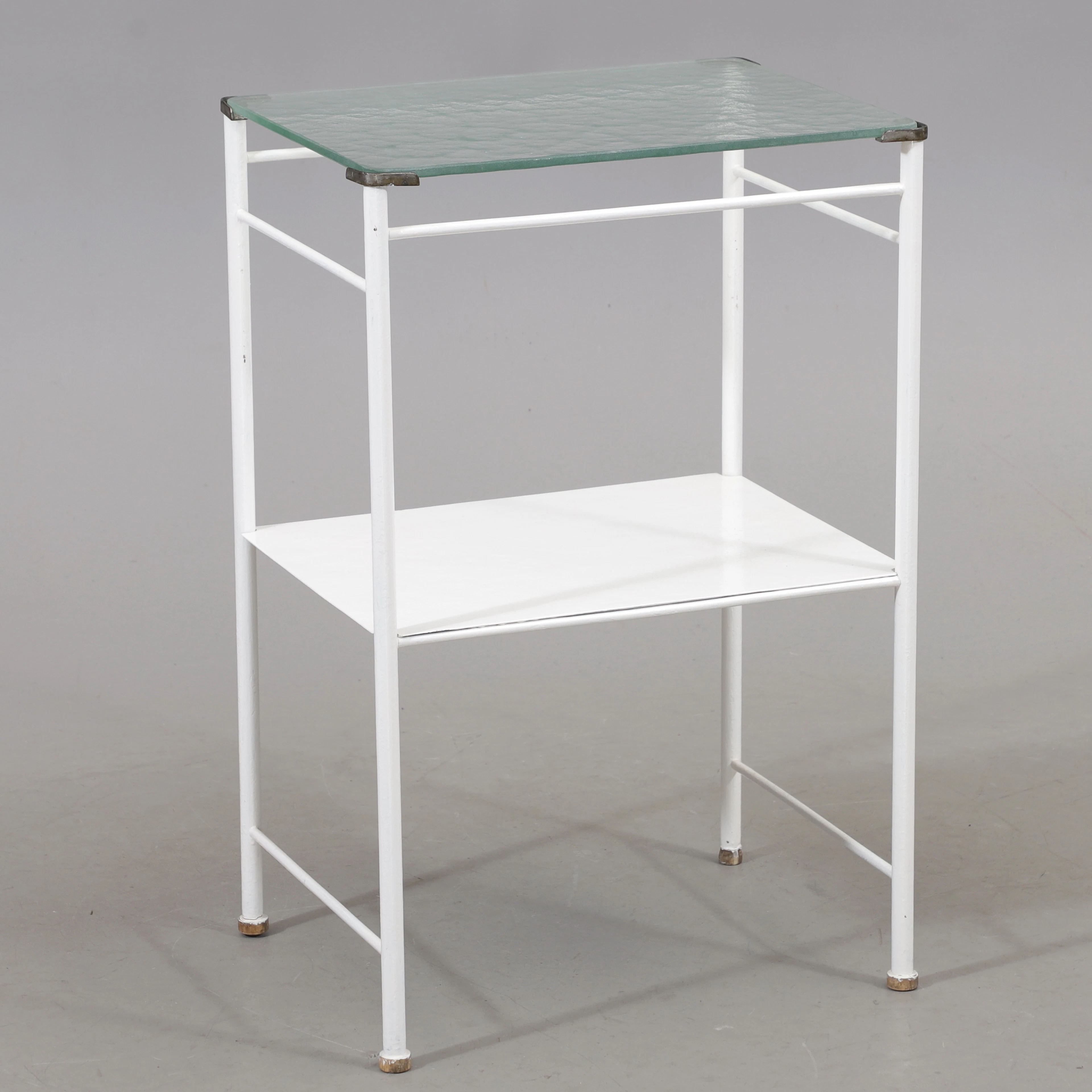 LÄKARBORD, metall/glas, 1900-tal.