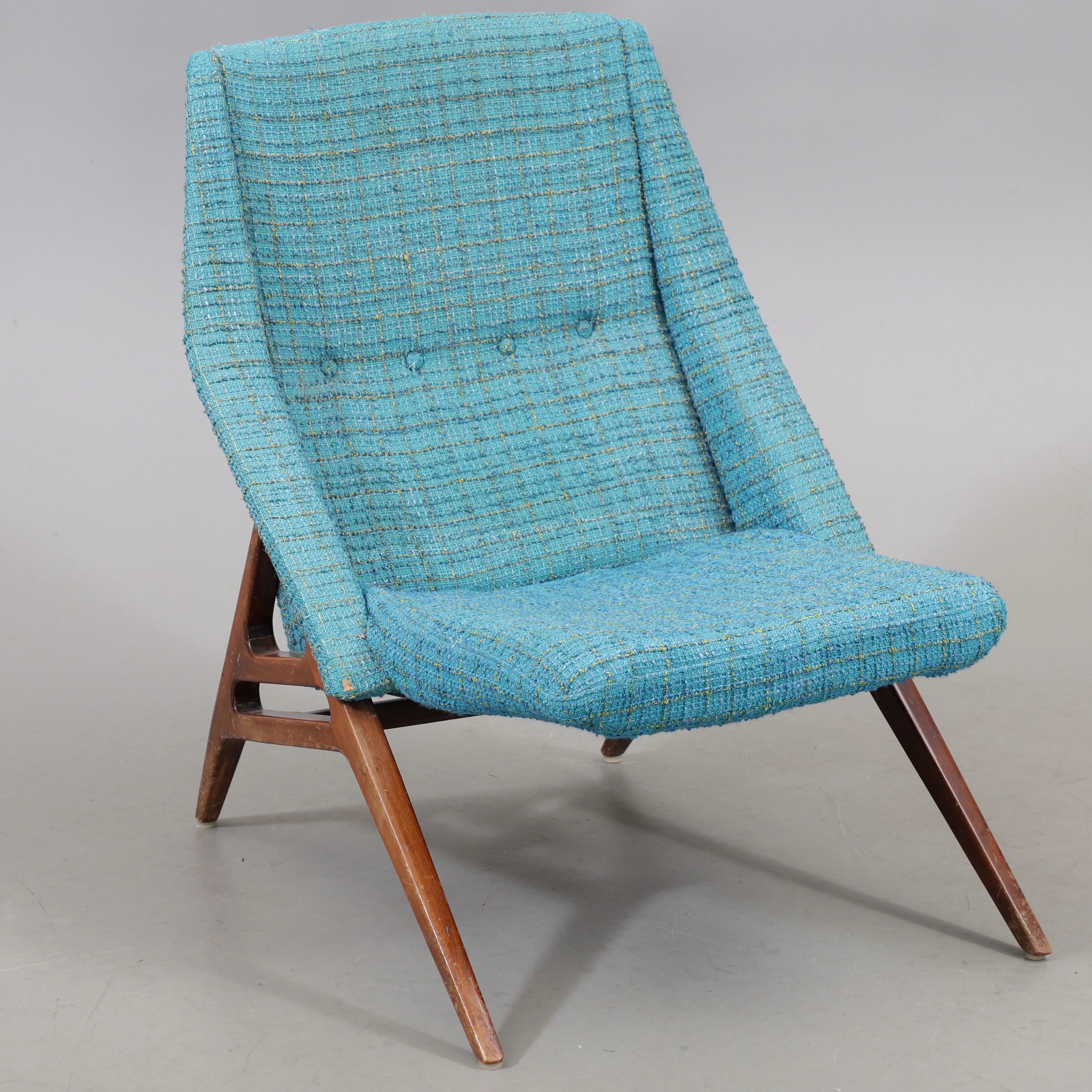 FÅTÖLJ, teak, 1950/60-tal.