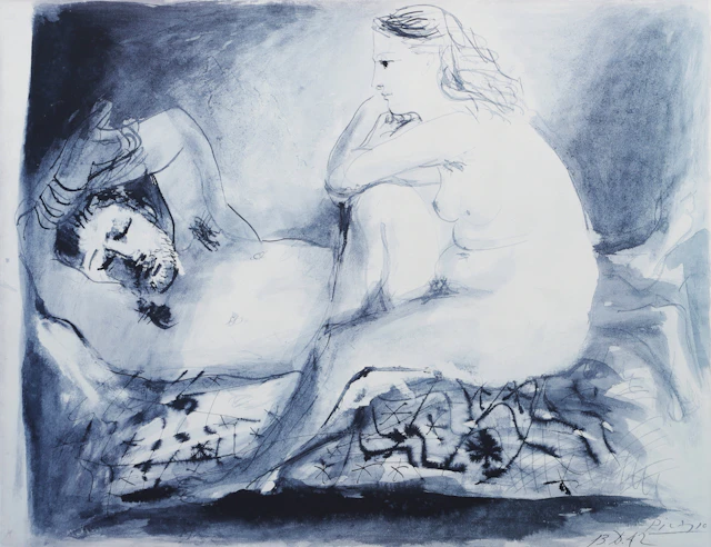 PABLO PICASSO. "Sclafender". Tryck, VG Bildkunst, Bonn, 2000.