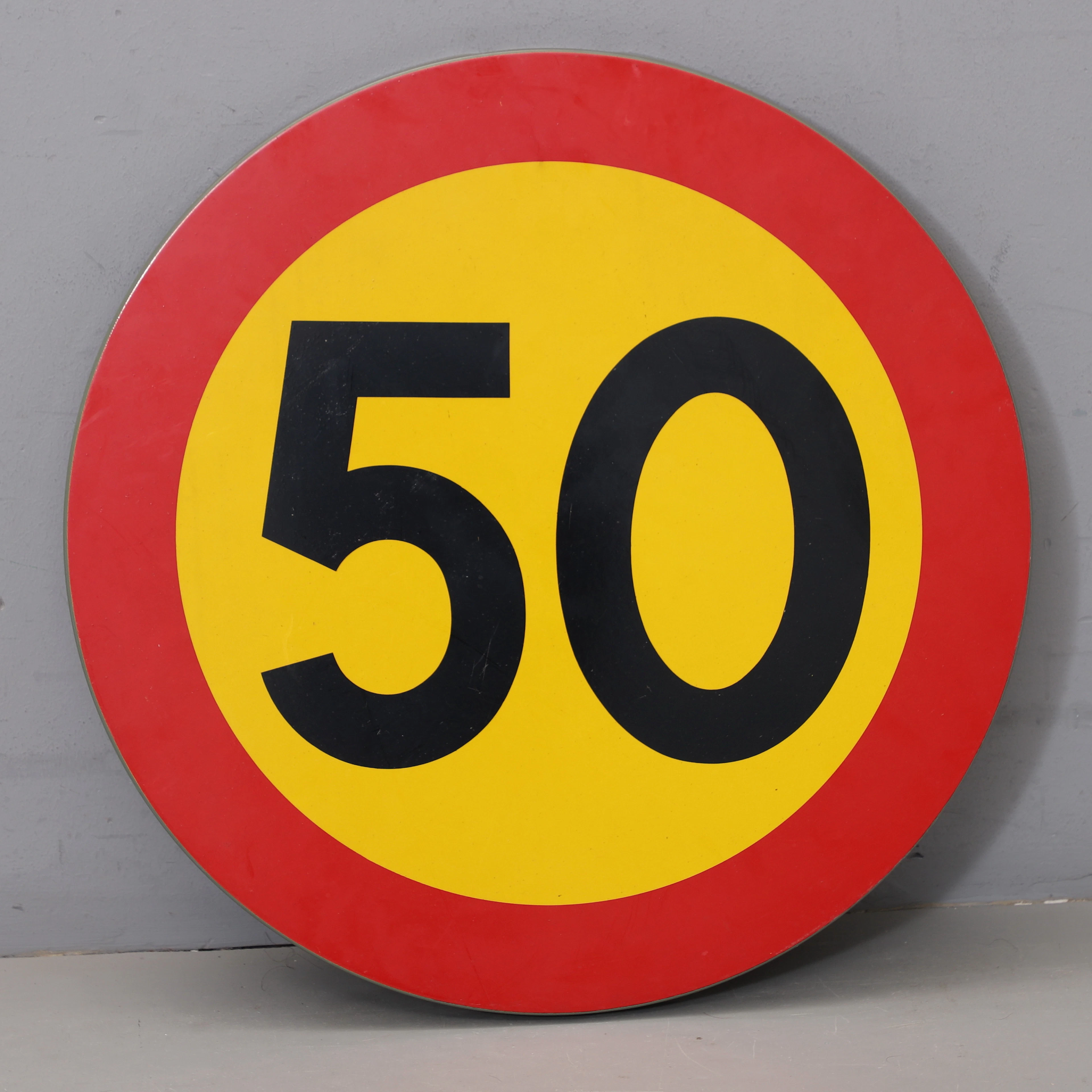 VÄGSKYLT, "50".