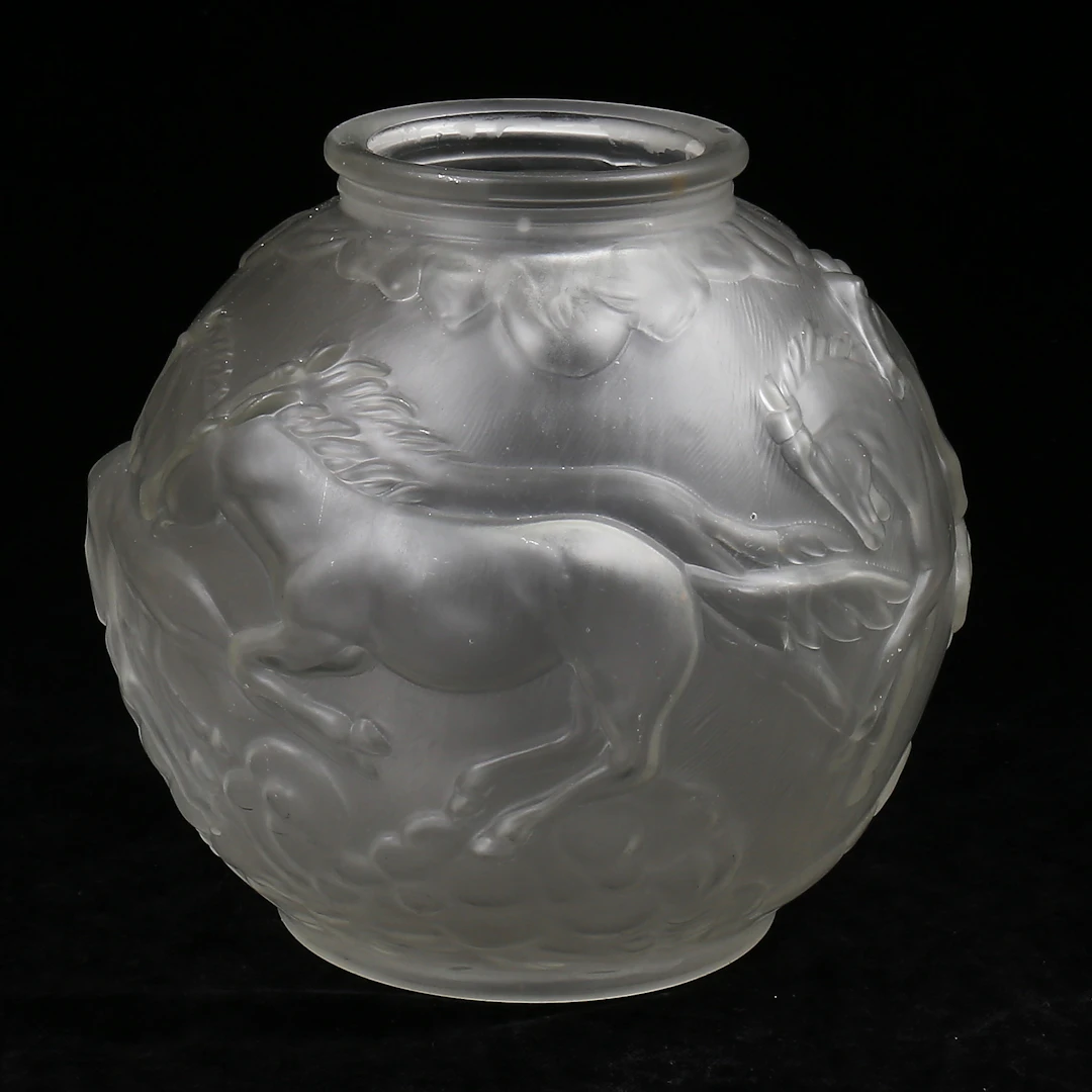 KLOTVAS, glas, "Blomkula", Glimma glasbruk, 1900-talets andra hälft.