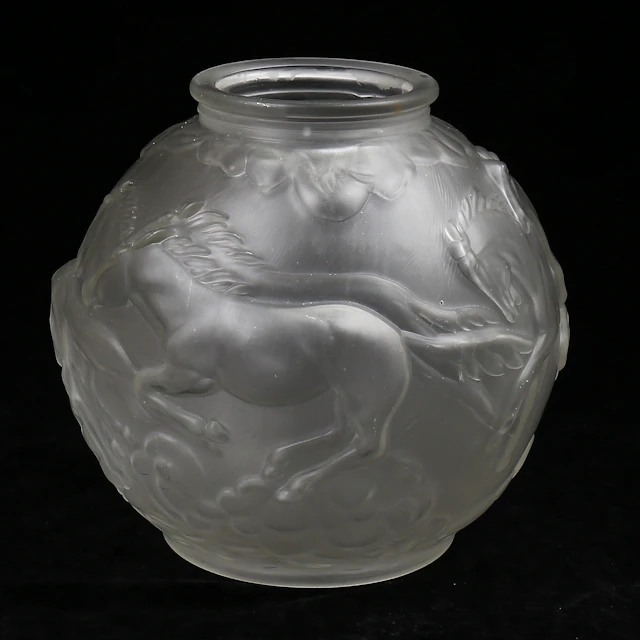 KLOTVAS, glas, "Blomkula", Glimma glasbruk, 1900-talets andra hälft.
