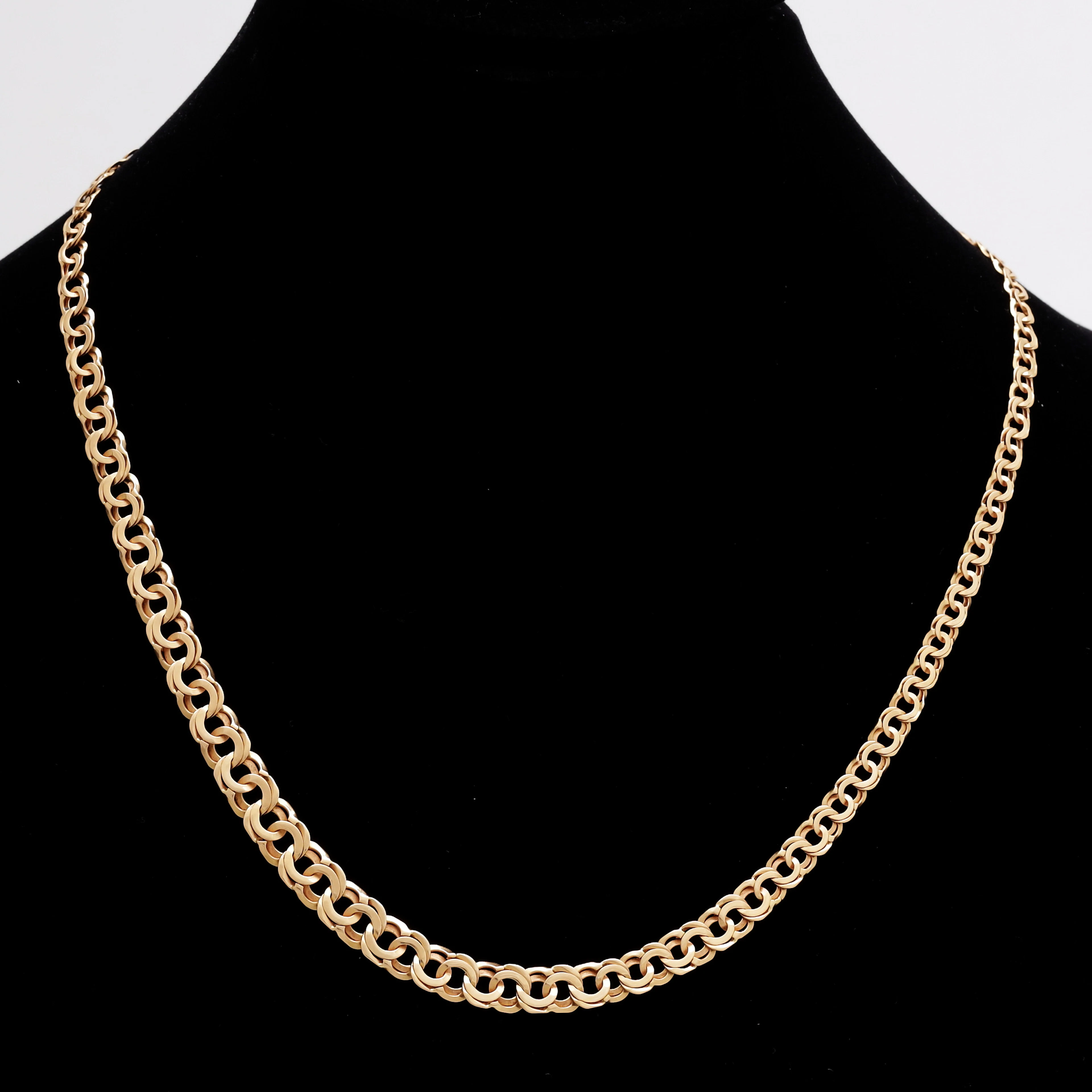 HALSBAND, guld 18k, doserad bismarck, vikt 10,07 gram.