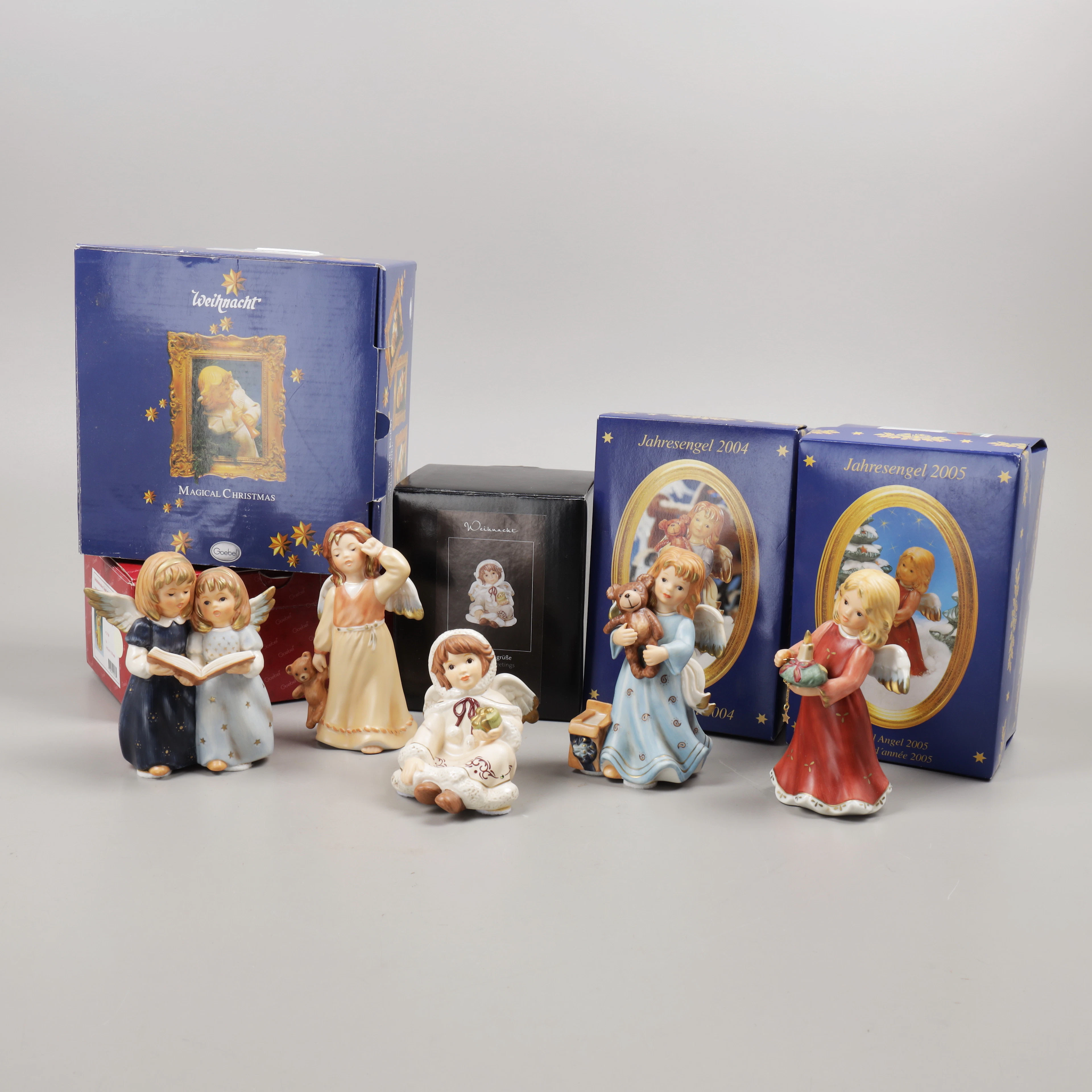 FIGURINER, 5 st, julänglar, Goebel, 2000-tal.
