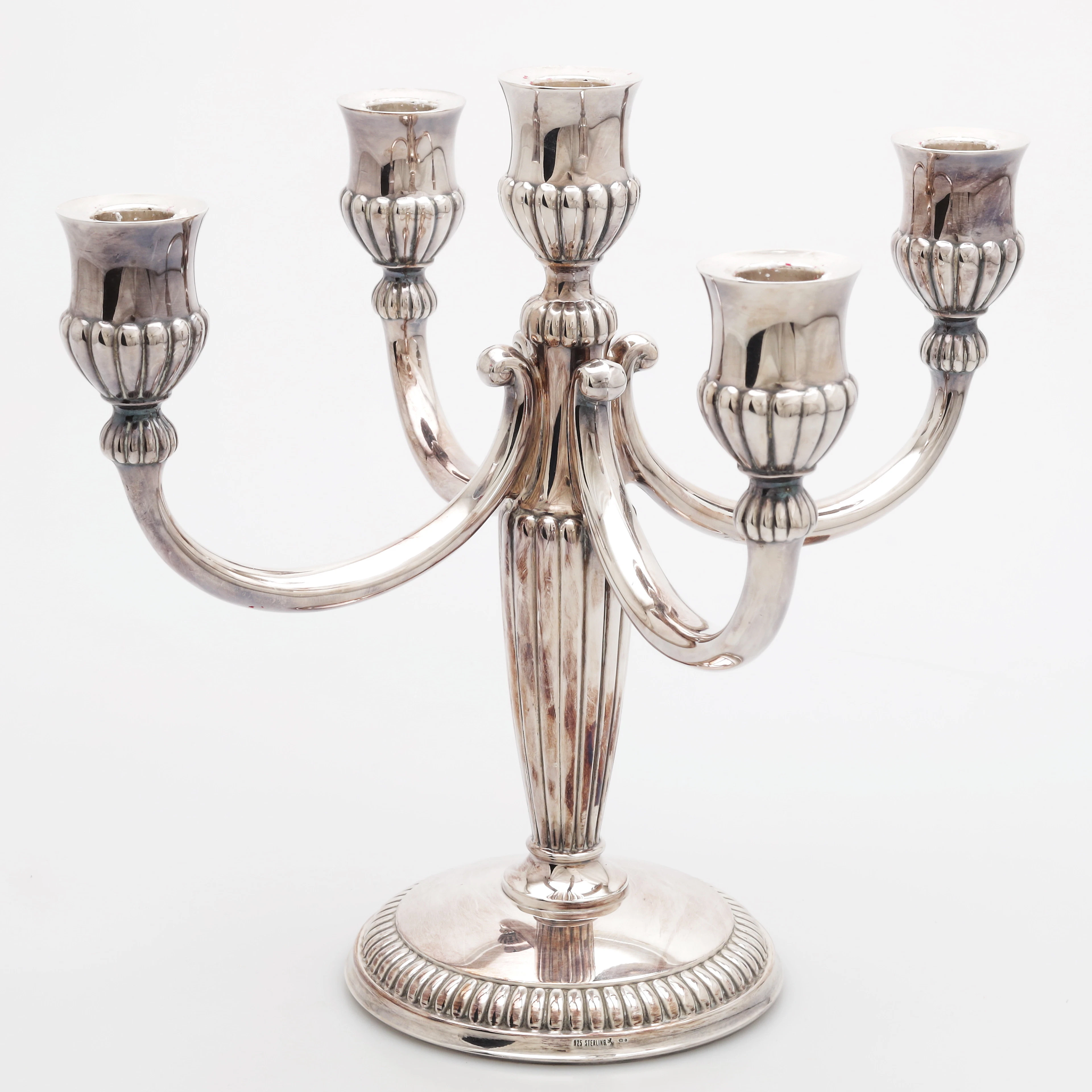 KANDELABER, sterling-silver, totalvikt 842 gram.
