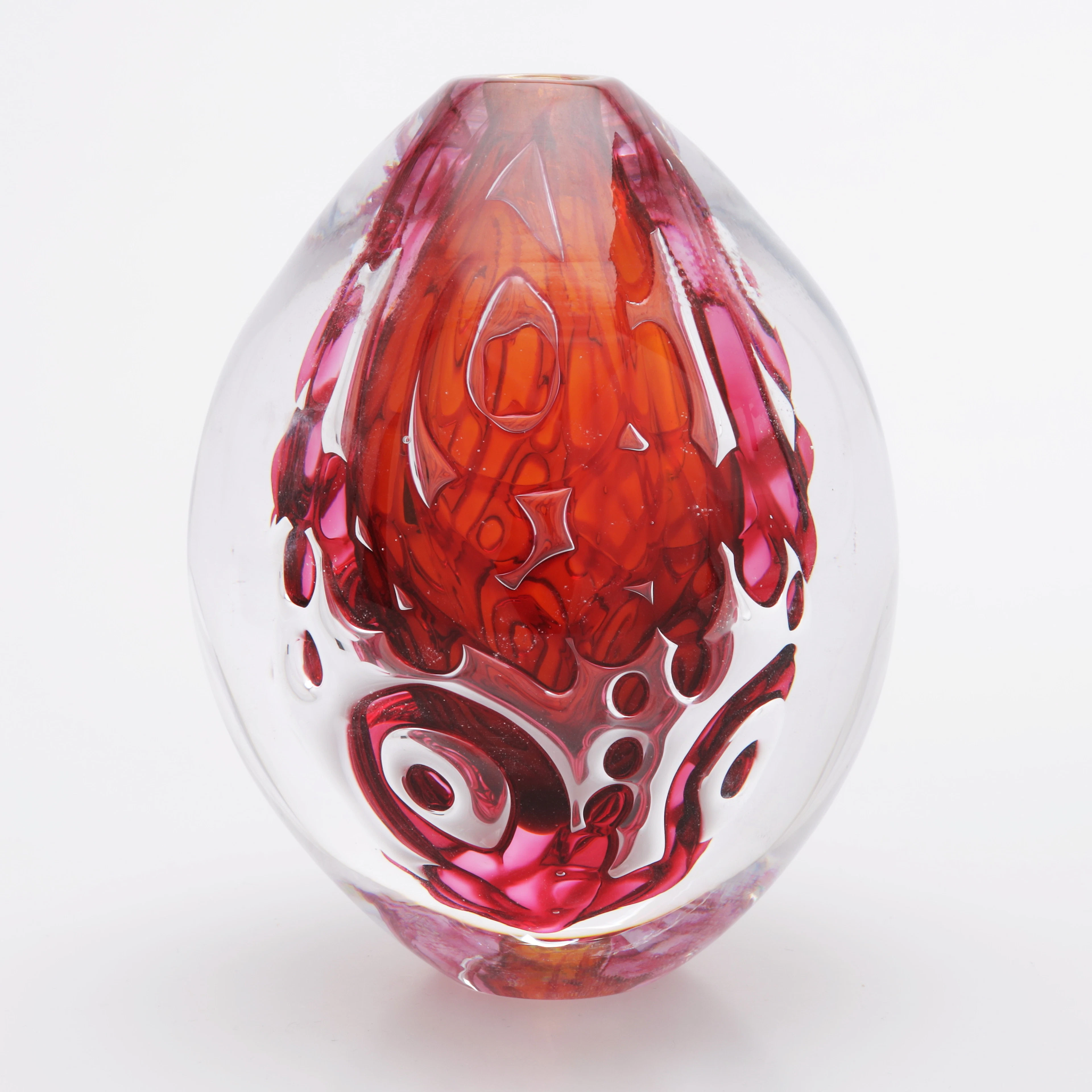 JAN-ERIK RITZMAN. Vas, glas, Ariel, Transjö, signerad.