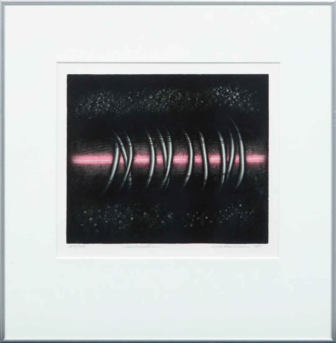 MINAKO MASUI. "Illumination", färglitografi, signerad och numrerad 105/150.