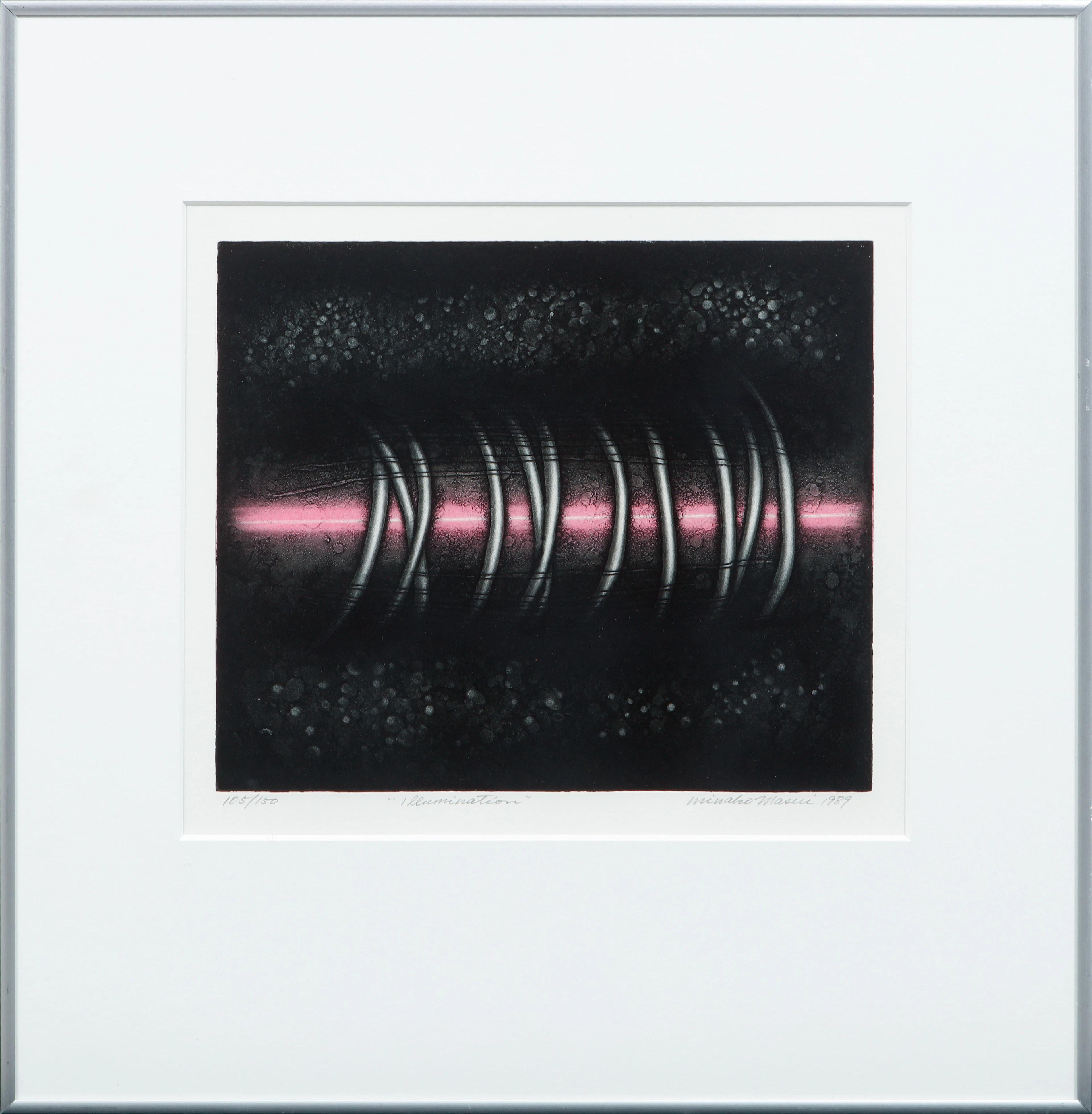 MINAKO MASUI. "Illumination", färglitografi, signerad och numrerad 105/150.