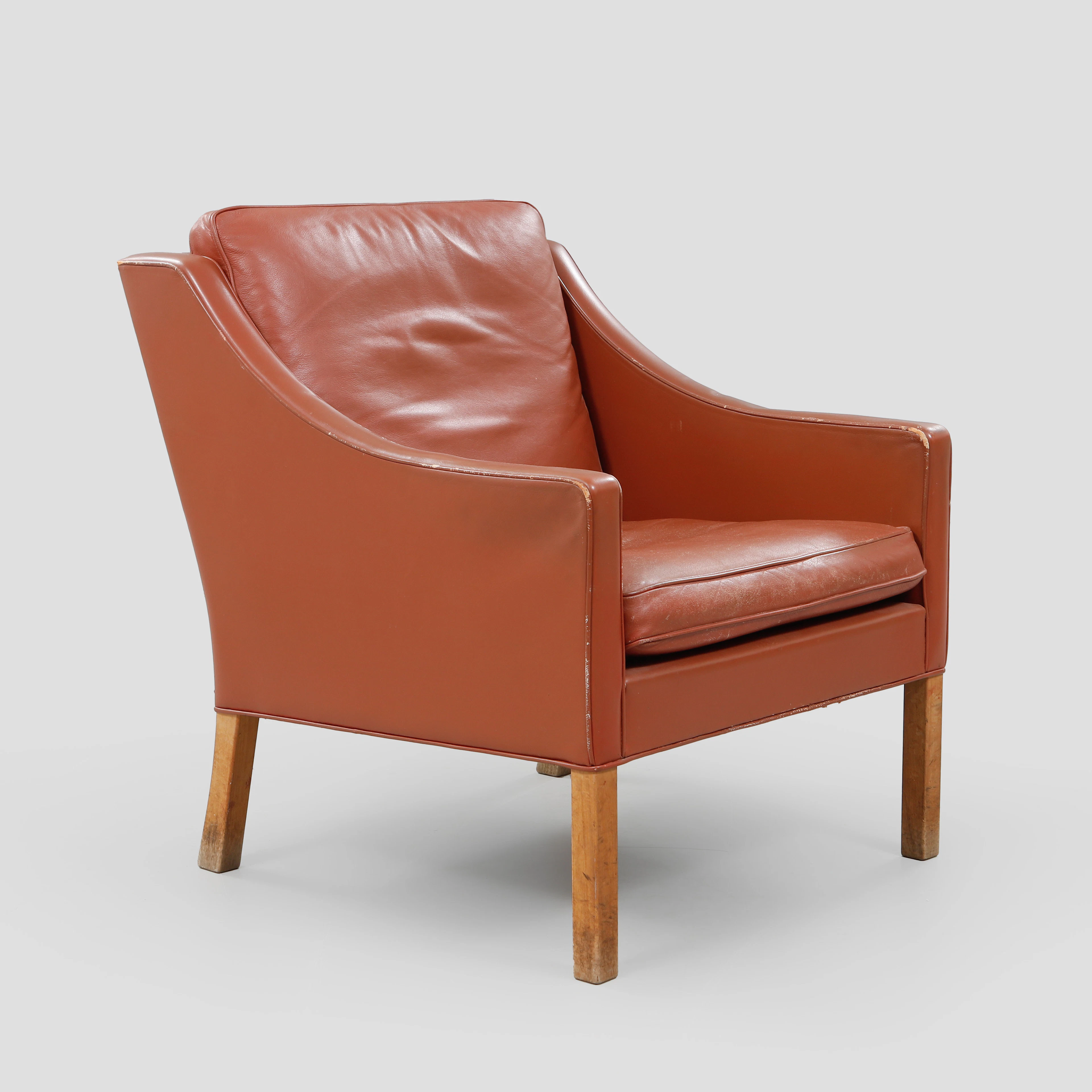 BØRGE MOGENSEN. Fåtölj, modell 2207, Fredericia Stolefabrik, Danmark, 1960-tal.
