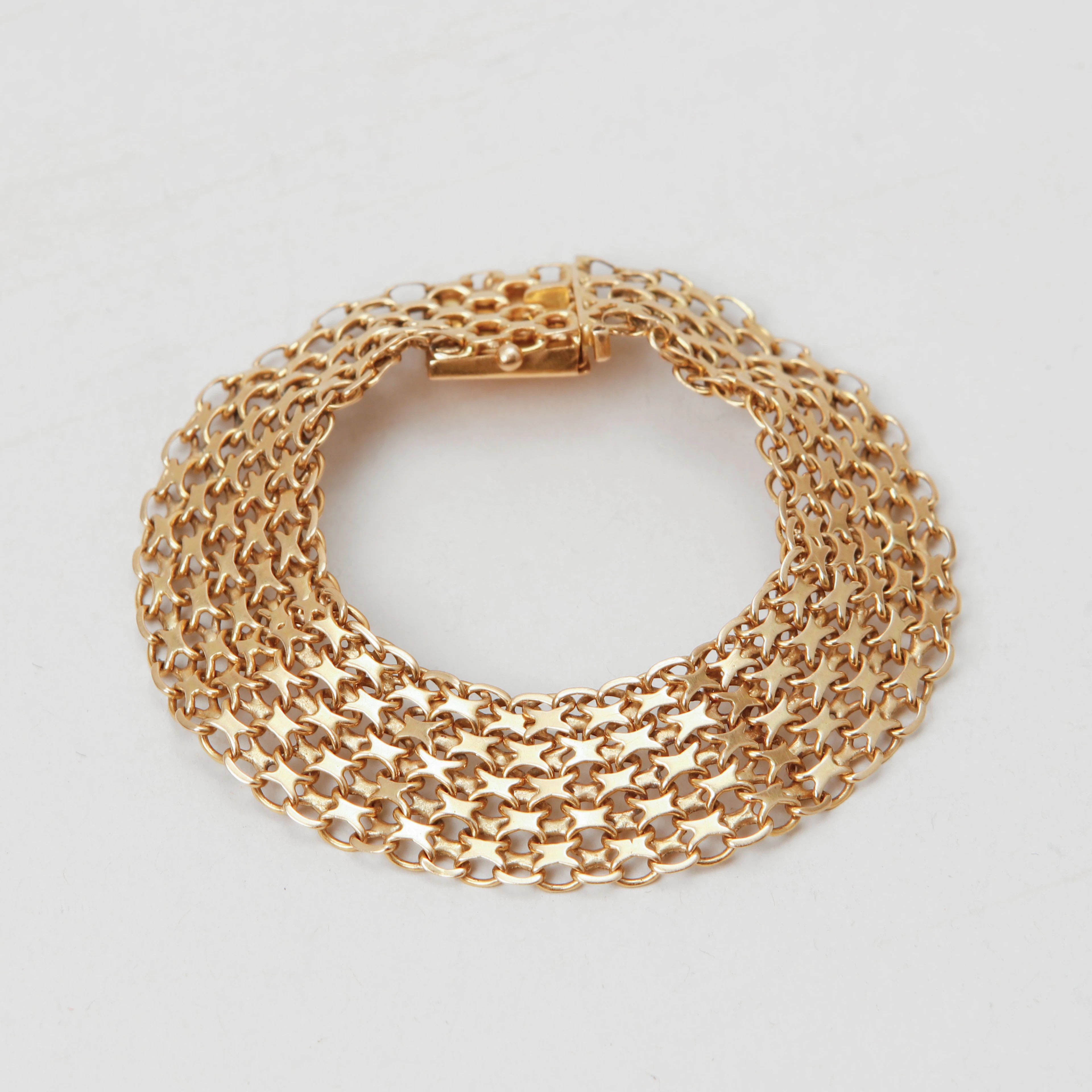 ARMLÄNK, 18k guld, vikt ca 22 gram.