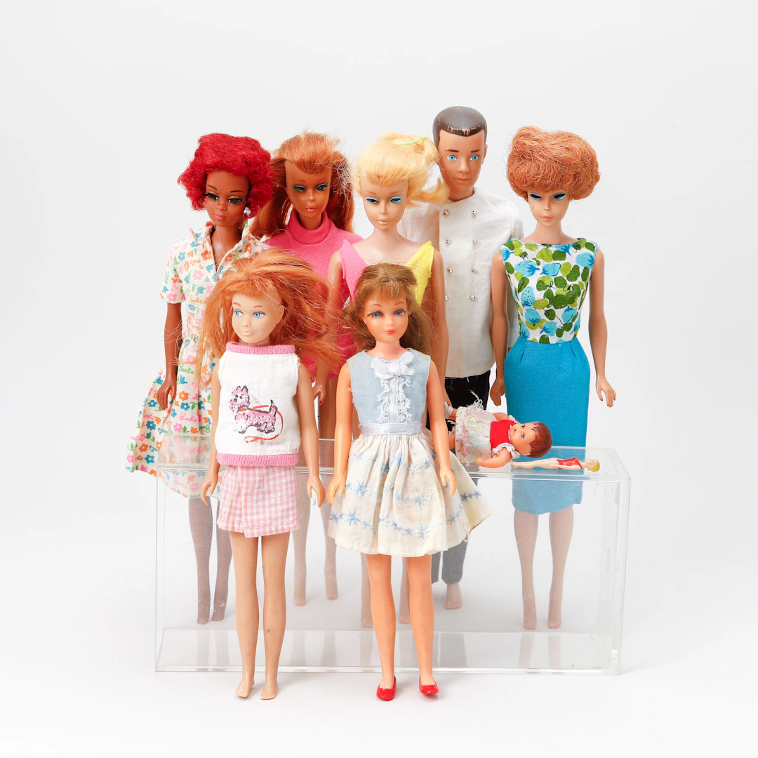 BARBIE, dockor samt tillbehör, Mattel, 1960-70-tal.