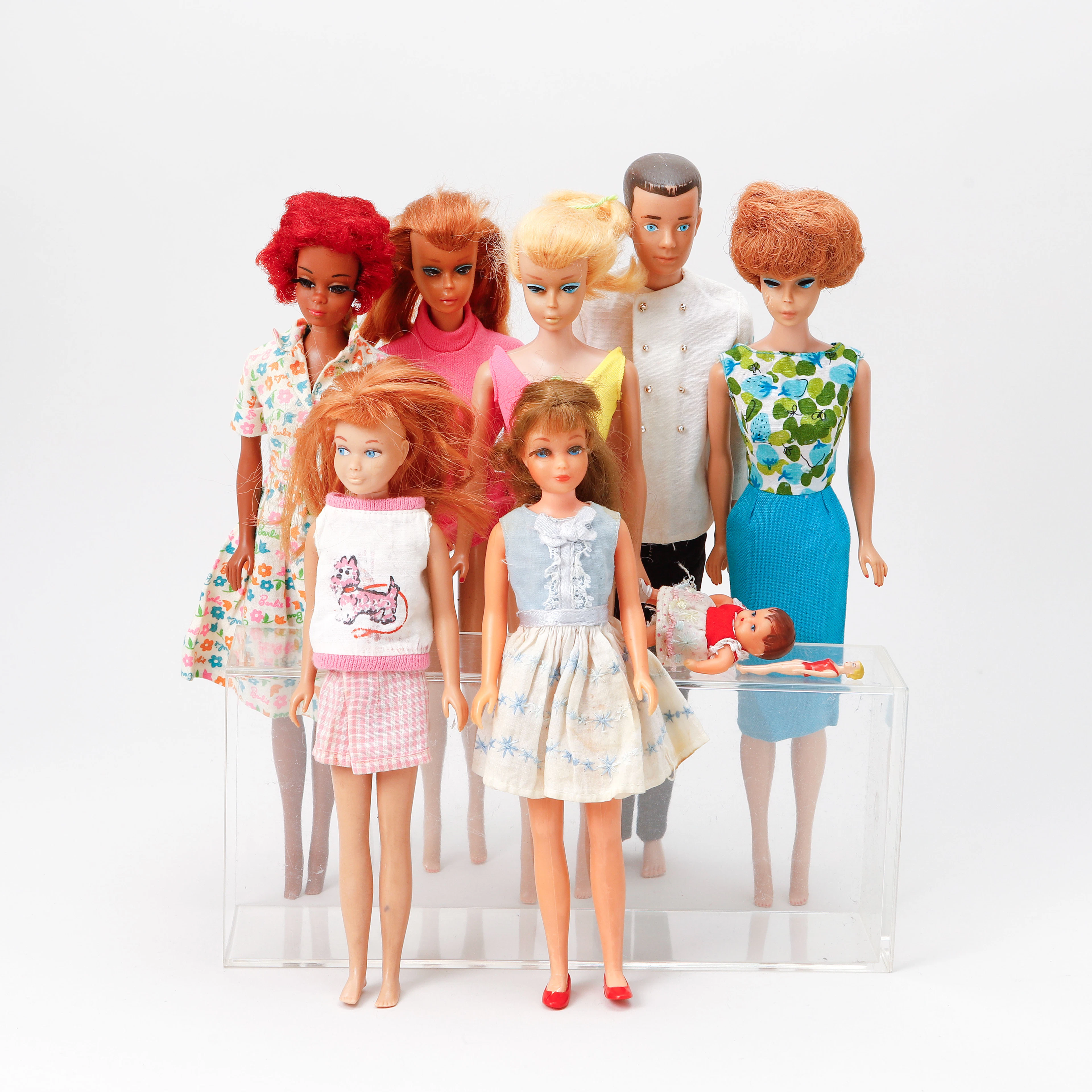 BARBIE, dockor samt tillbehör, Mattel, 1960-70-tal.
