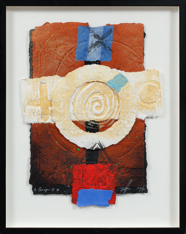 THOMAS HAMANN. "Quipu I", carborundumetsning, signerad och numrerad 78/90.