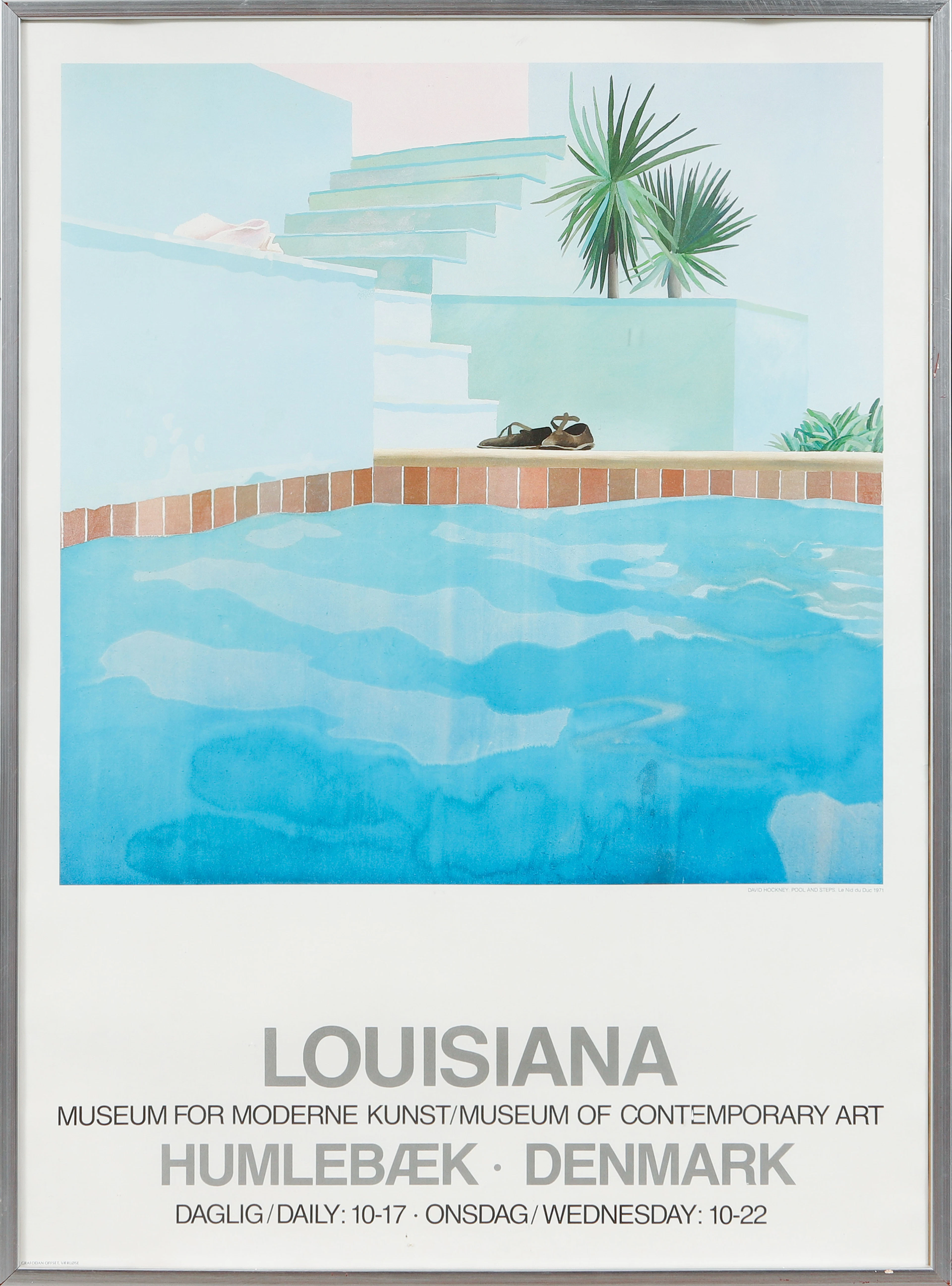 UTSTÄLLNINGSAFFISCH, Louisiana, David Hockney.