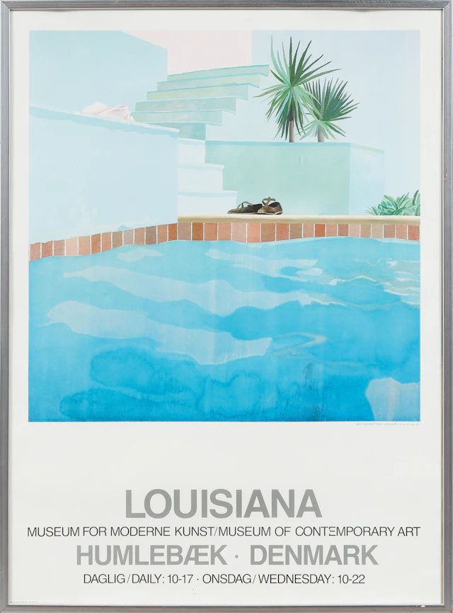 UTSTÄLLNINGSAFFISCH, Louisiana, David Hockney.
