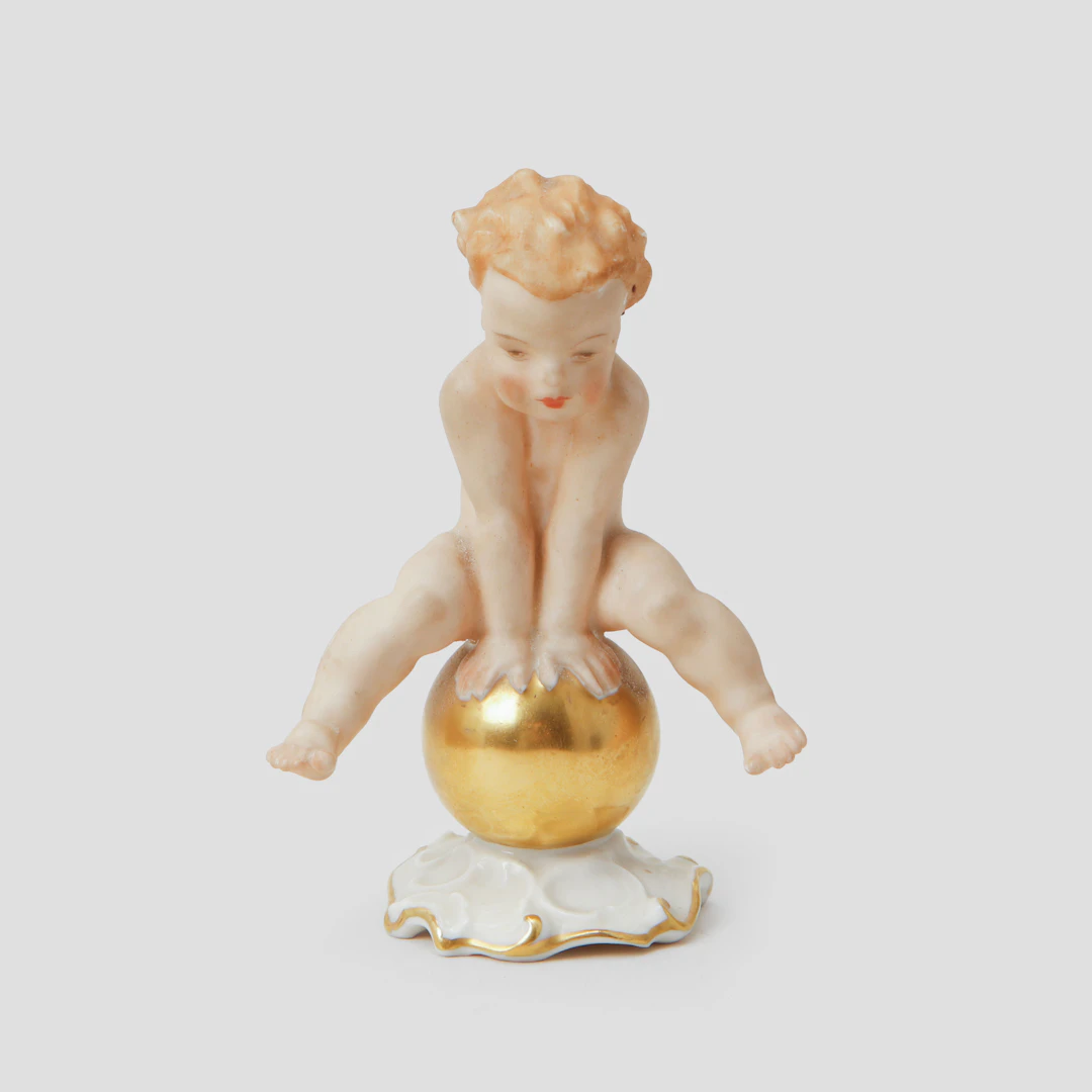 KARL TUTTER. Figurin, porslin, Hutschenreuther.