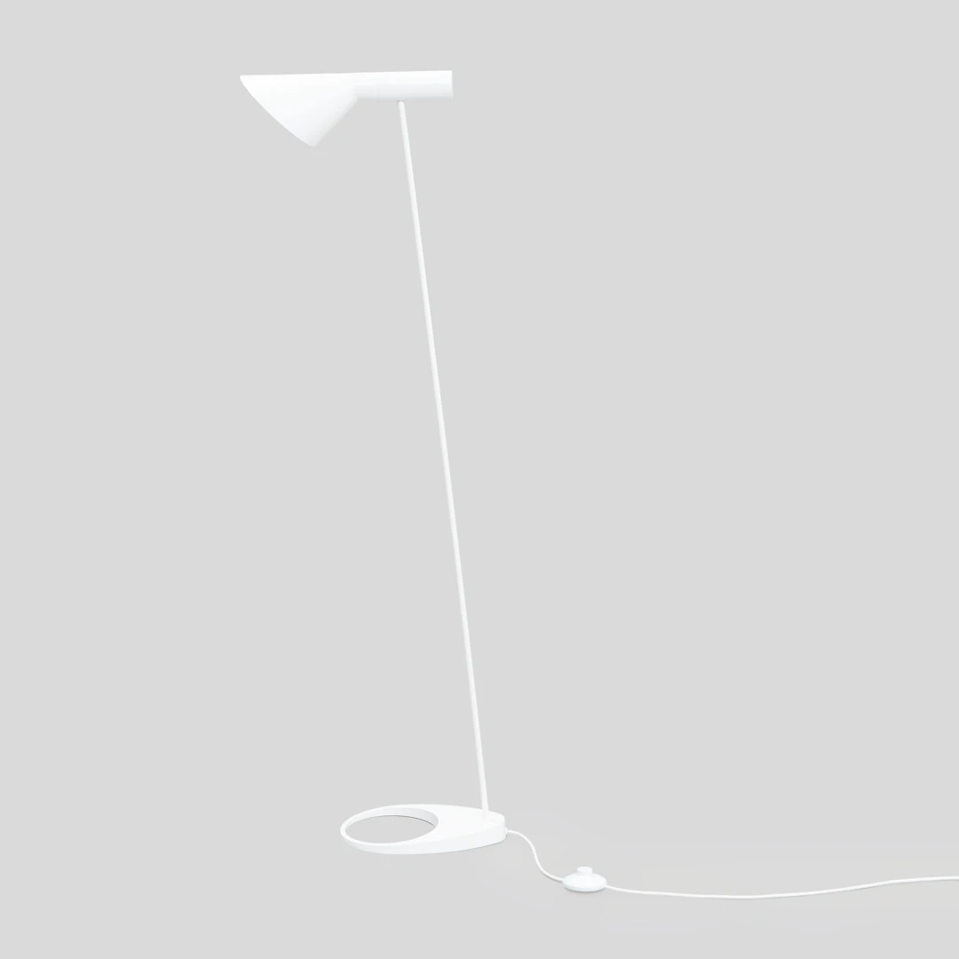 ARNE JACOBSEN. Golvlampa, "AJ" för Louis Poulsen.