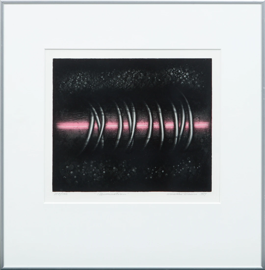MINAKO MASUI. "Illumination", färglitografi, signerad och numrerad 105/150.