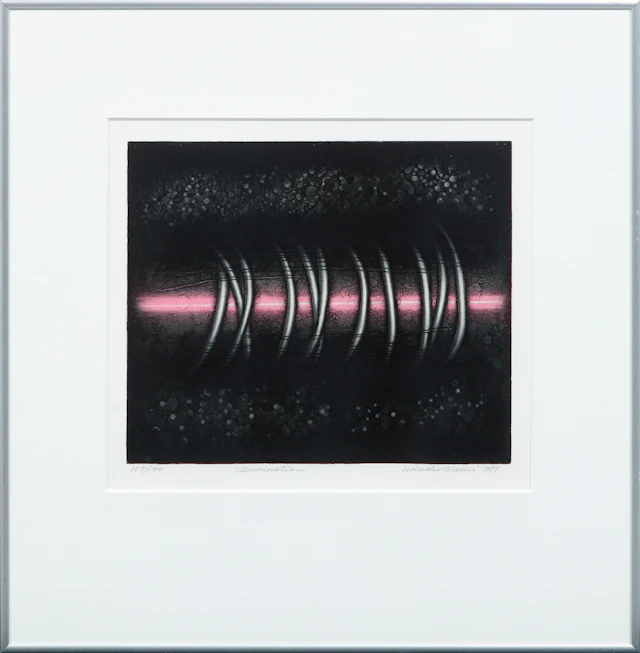 MINAKO MASUI. "Illumination", färglitografi, signerad och numrerad 105/150.